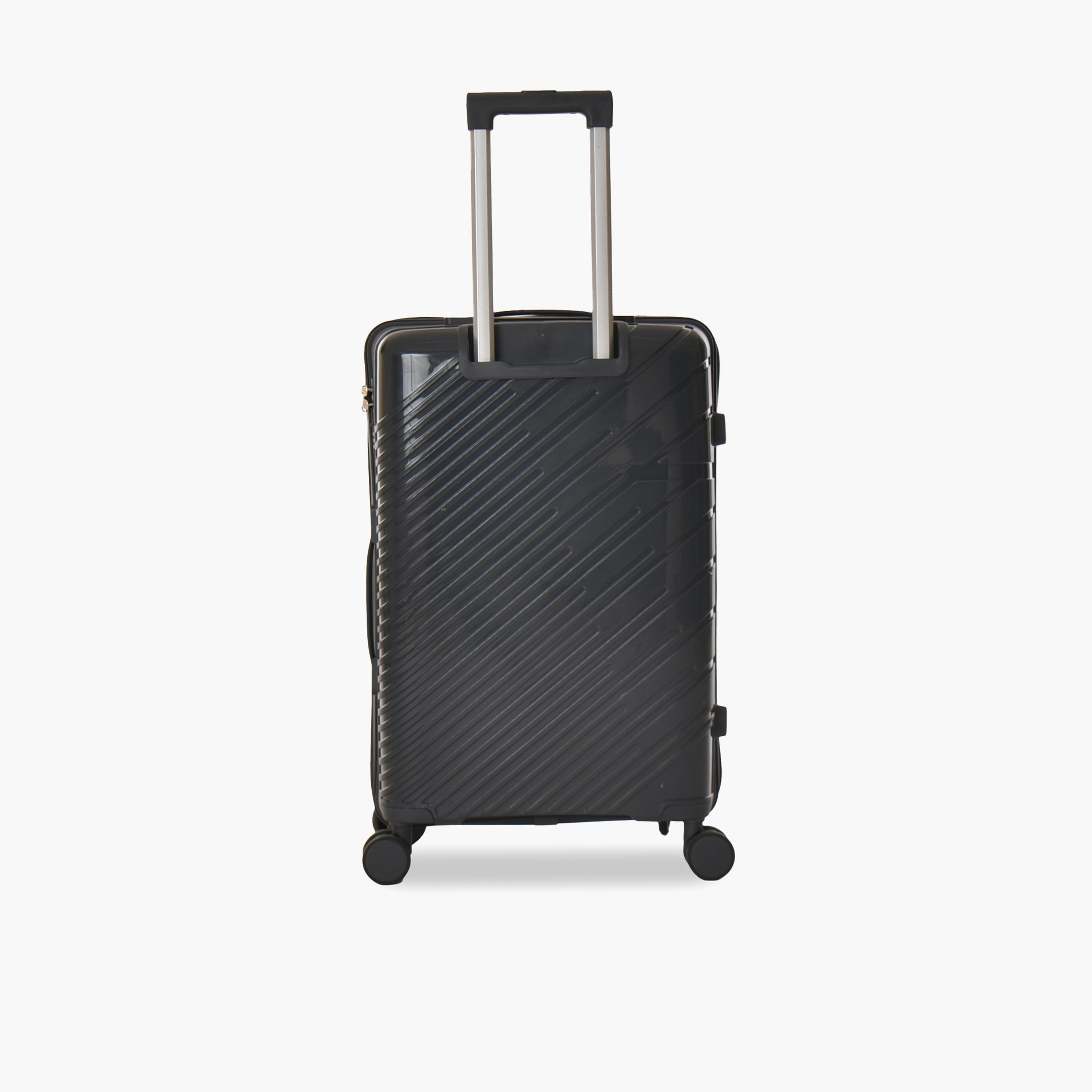 New Travel Set of 3 Polypropylene Hard-Sided 4-Wheeler Spinner Trolley Bags with Combination Lock-travel-luggagesandbags-luggage-image-5