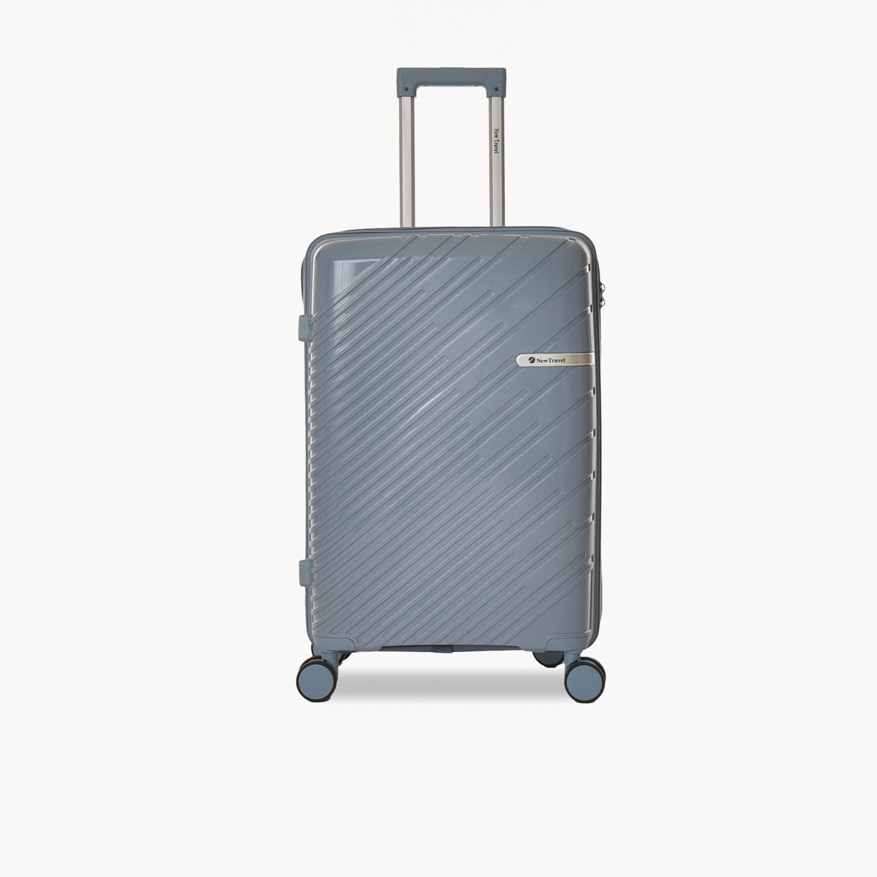 New Travel Set of 3 Polypropylene Hard-Sided 4-Wheeler Spinner Trolley Bags with Combination Lock-travel-luggagesandbags-luggage-image-4