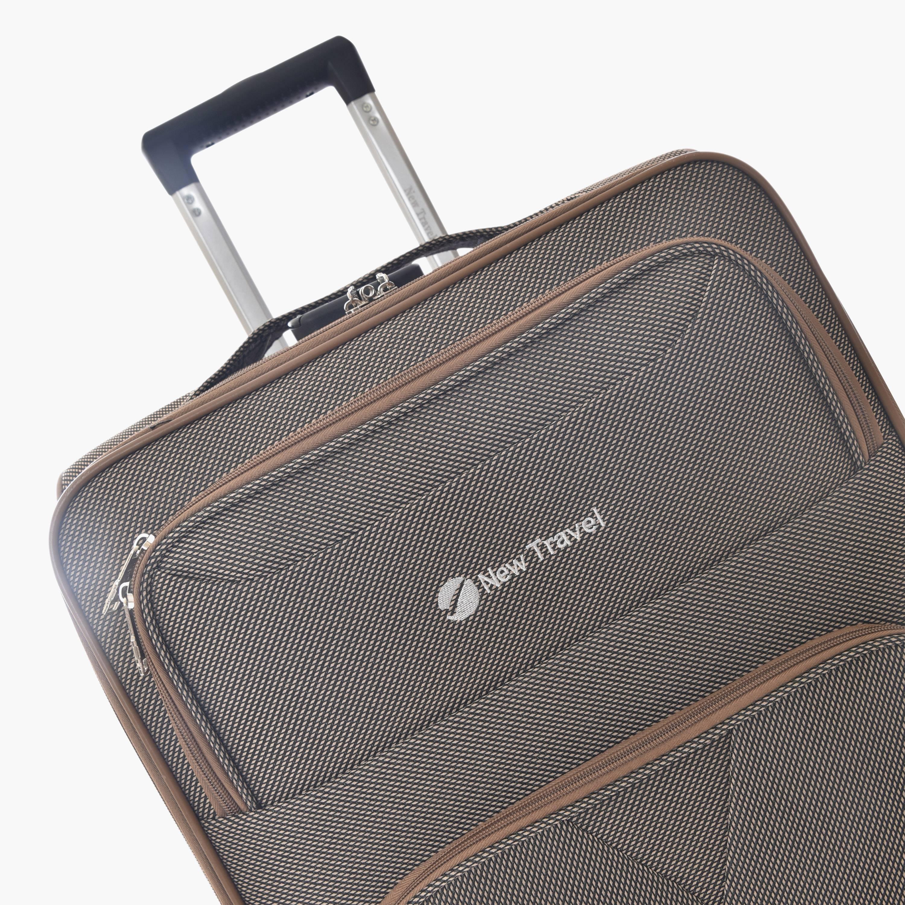 New Travel Set of 4 Textile Soft-Sided 4-Wheeler Spinner Trolley Bags with Combination Lock-travel-luggagesandbags-luggage-image-10