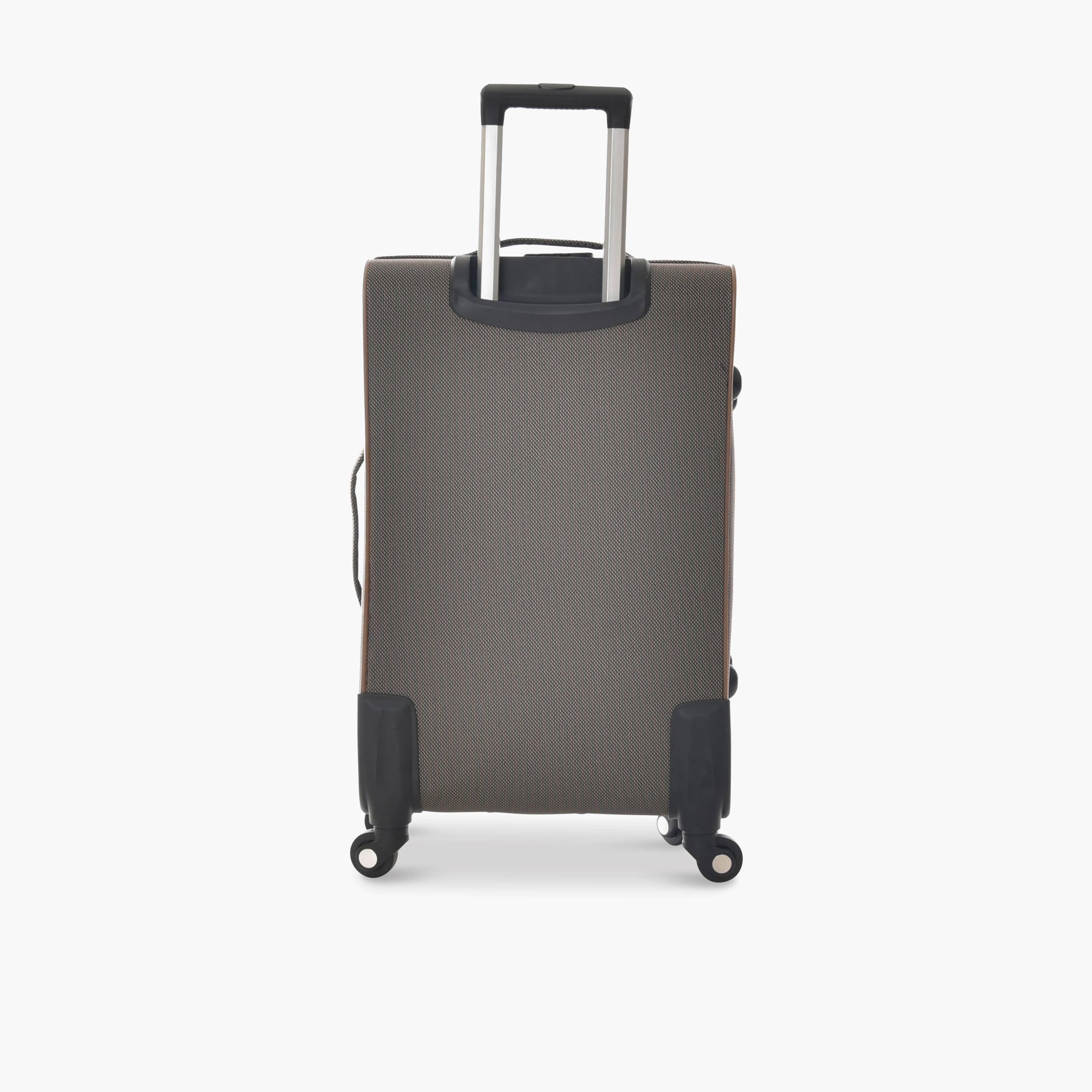 New Travel Set of 4 Textile Soft-Sided 4-Wheeler Spinner Trolley Bags with Combination Lock-travel-luggagesandbags-luggage-image-5