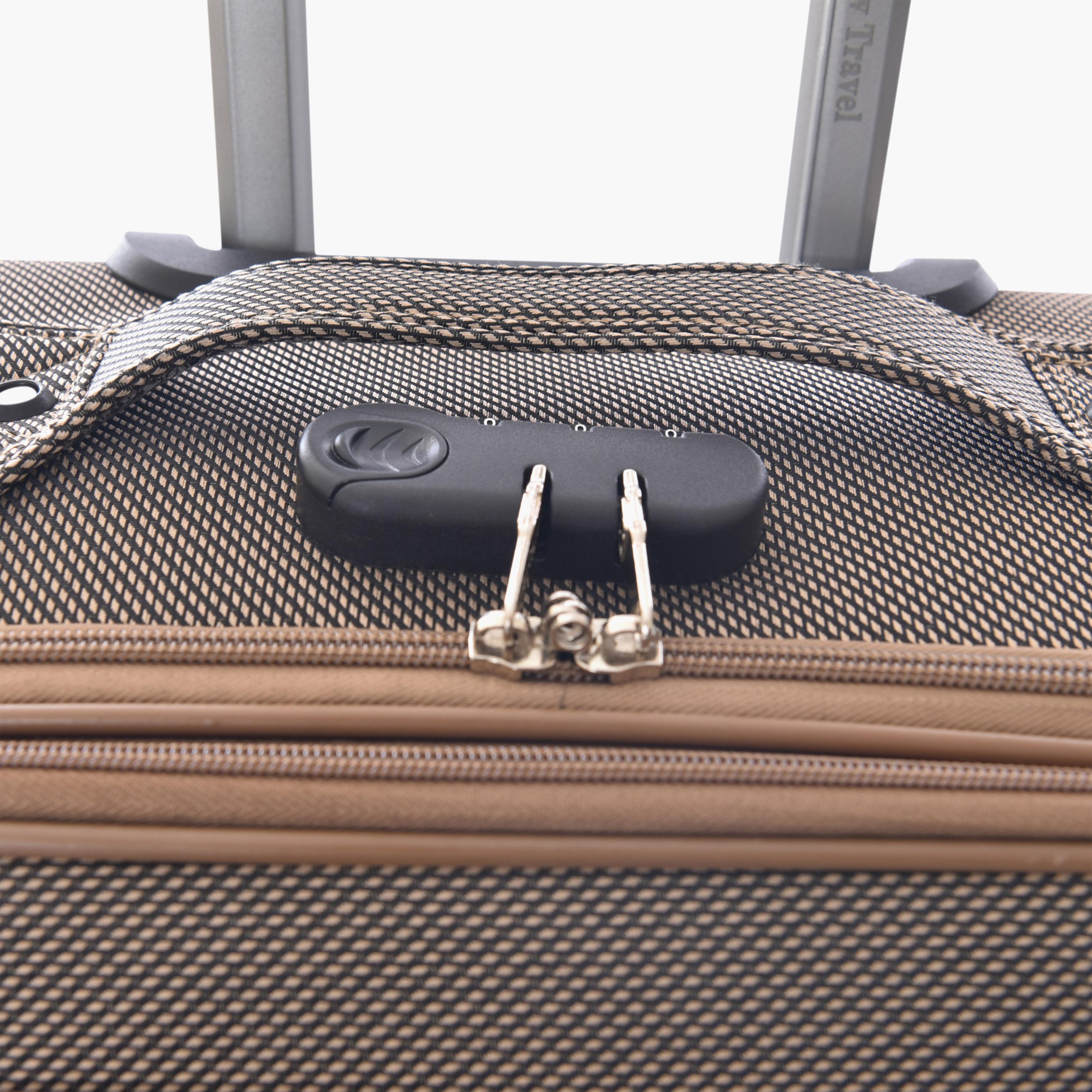 New Travel Set of 4 Textile Soft-Sided 4-Wheeler Spinner Trolley Bags with Combination Lock-travel-luggagesandbags-luggage-image-7