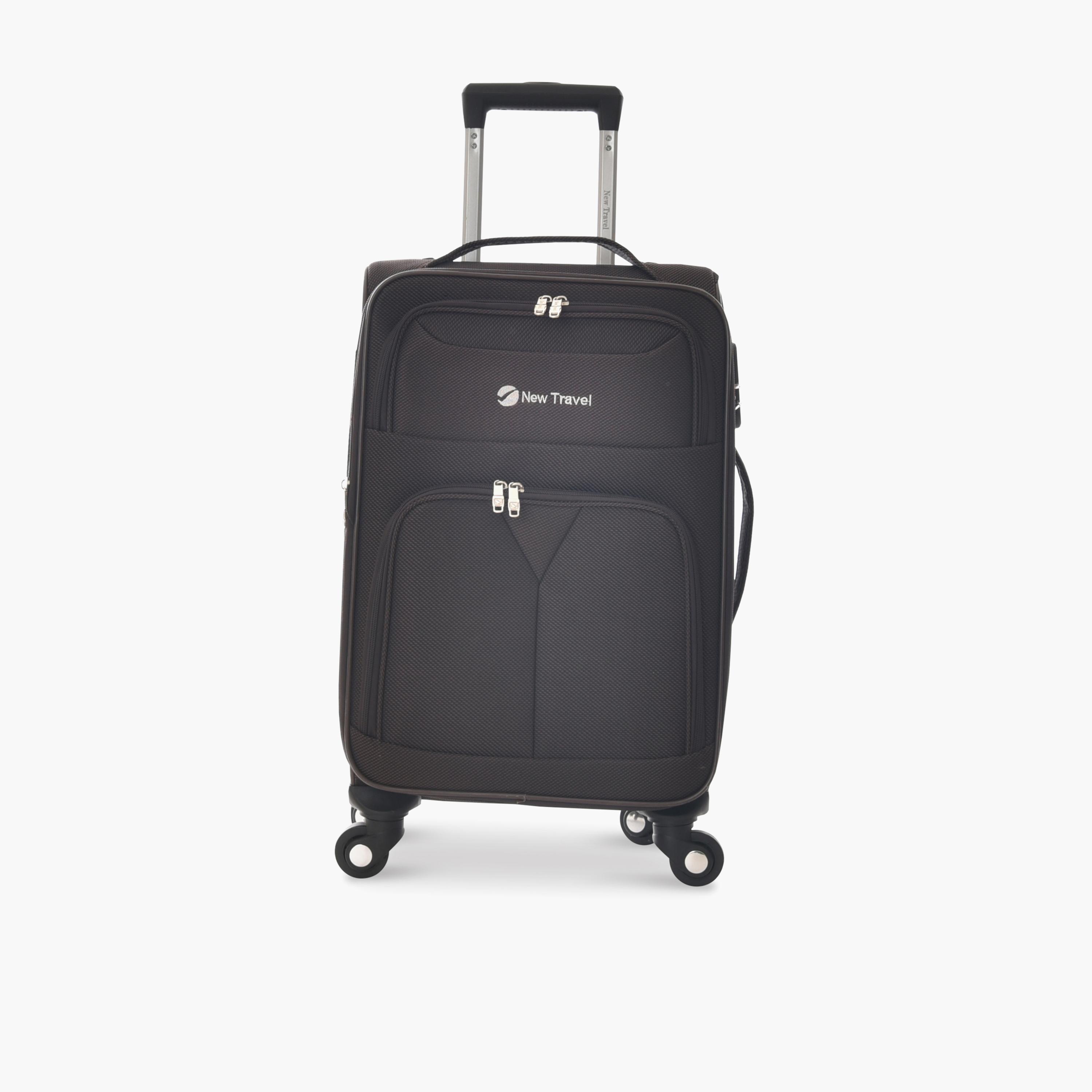 New Travel Set of 4 Textile Soft-Sided 4-Wheeler Spinner Trolley Bags with Combination Lock-travel-luggagesandbags-luggage-image-4