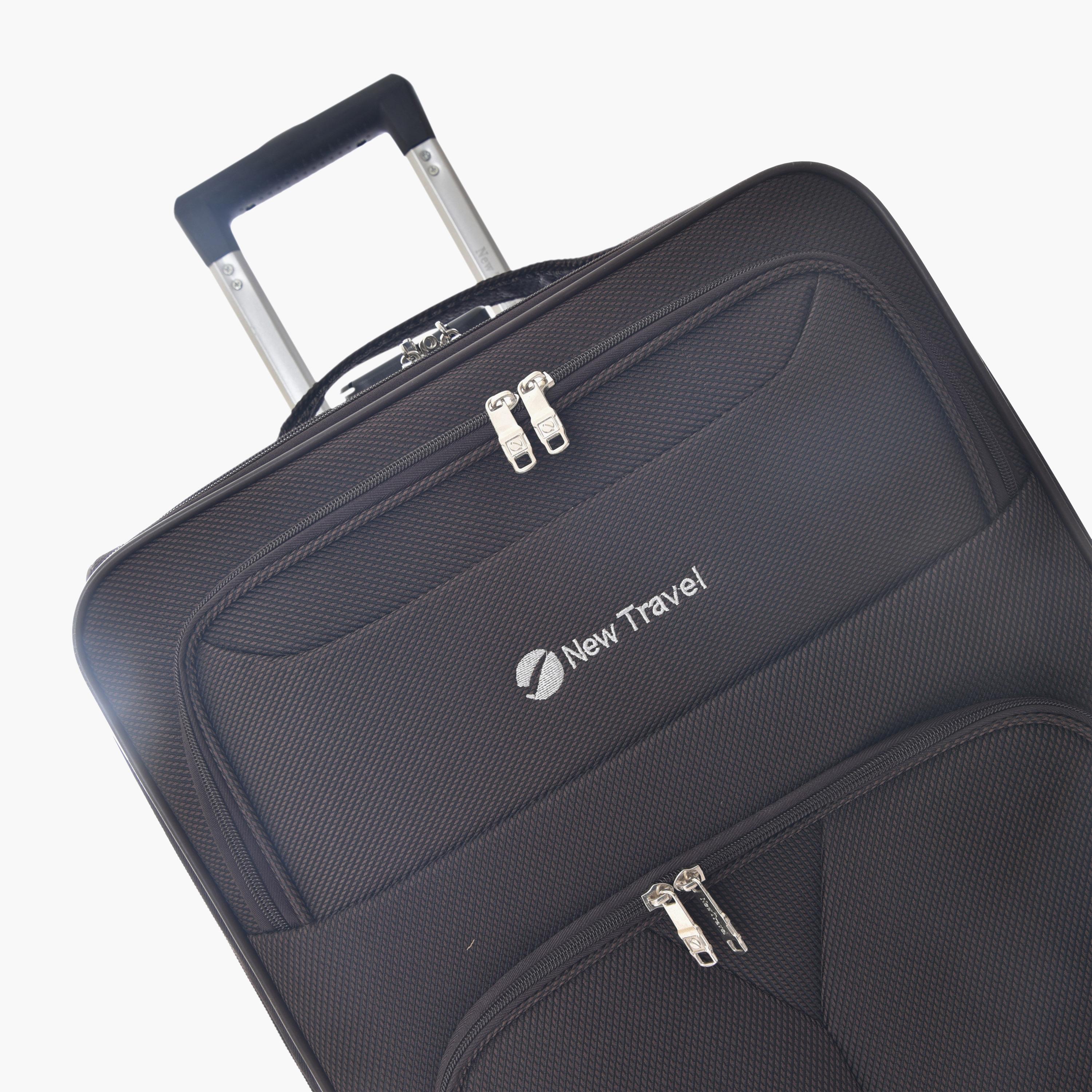 New Travel Set of 4 Textile Soft-Sided 4-Wheeler Spinner Trolley Bags with Combination Lock-travel-luggagesandbags-luggage-image-9