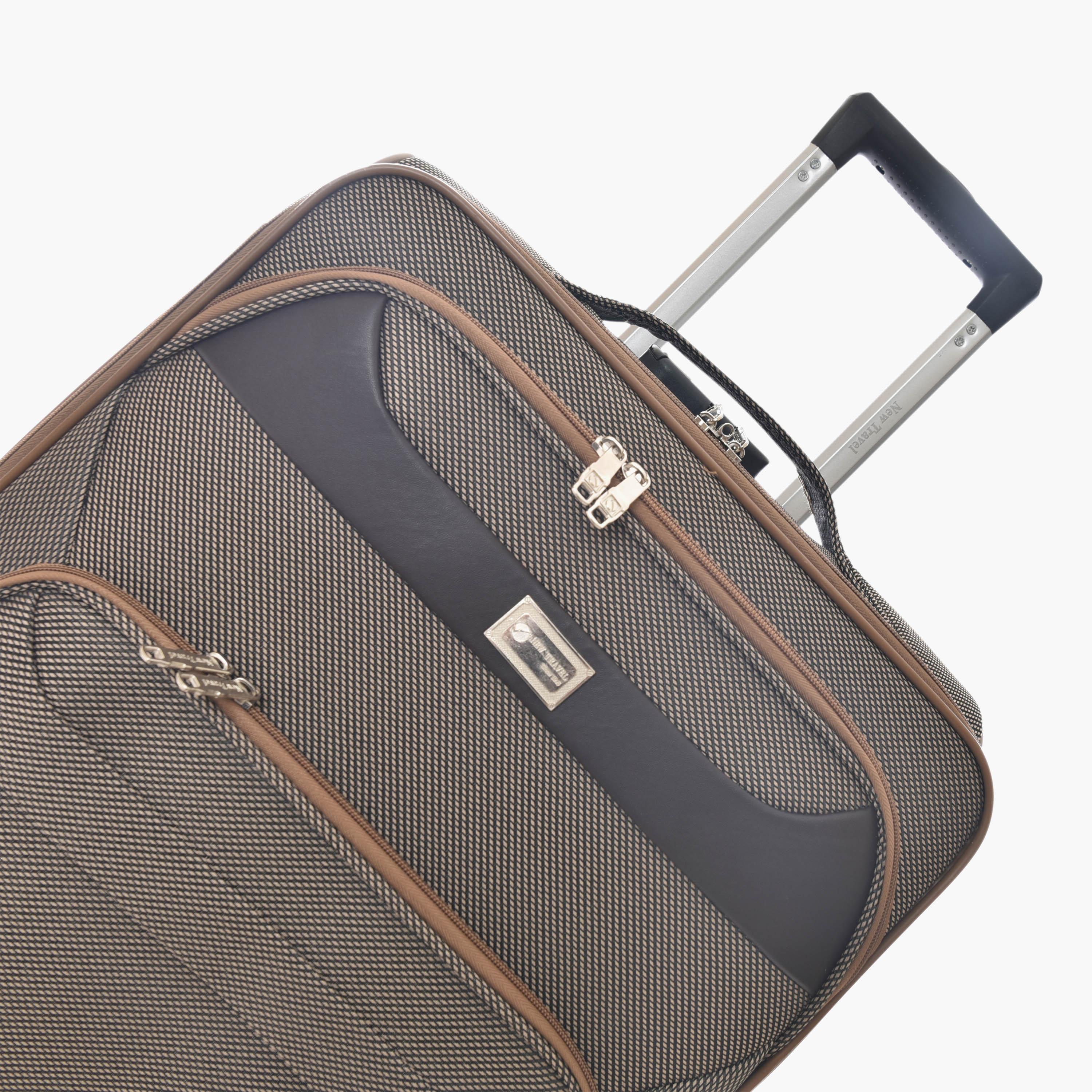 New Travel Set of 4 Textile Soft-Sided 4-Wheeler Spinner Trolley Bags with Combination Lock-travel-luggagesandbags-luggage-image-10