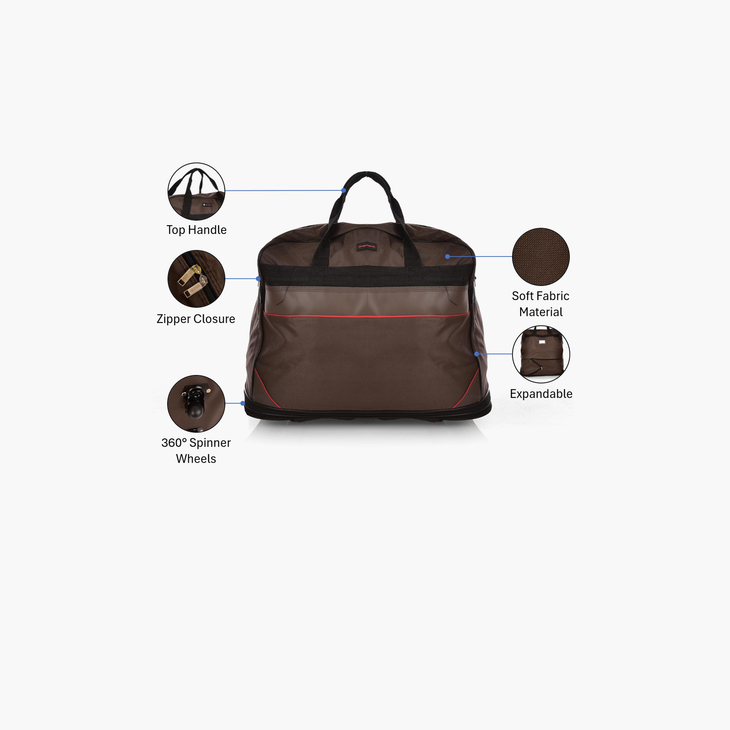 نيو ترافل - شنطة سفر قماشية 40 إنش خفيفة الوزن | XG001blk-40-travel-luggagesandbags-dufflebags-image-3