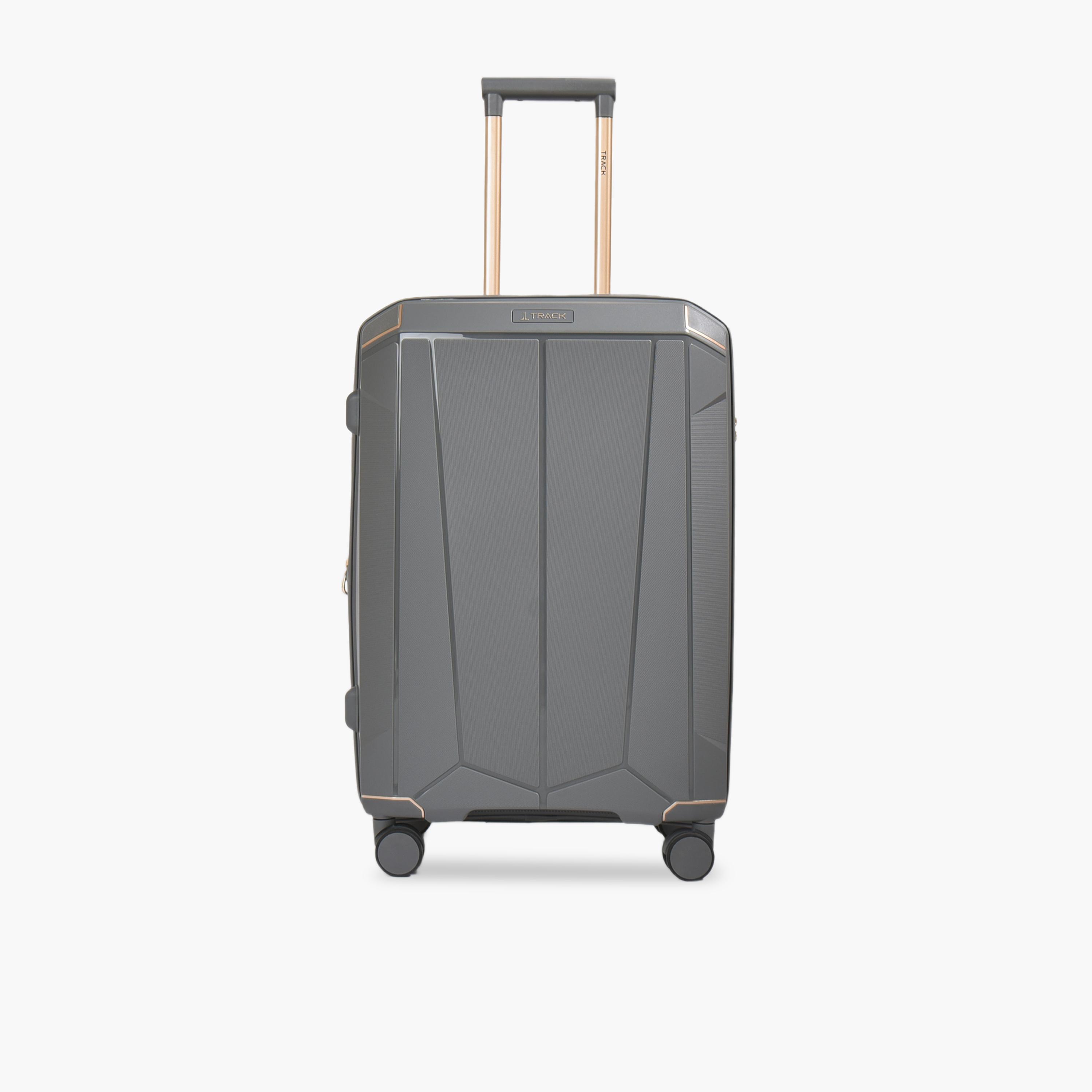 Track Set of 3 Polypropylene Hard-Sided 4-Wheeler Spinner Trolley Bags with Combination Lock-travel-luggagesandbags-luggage-image-4