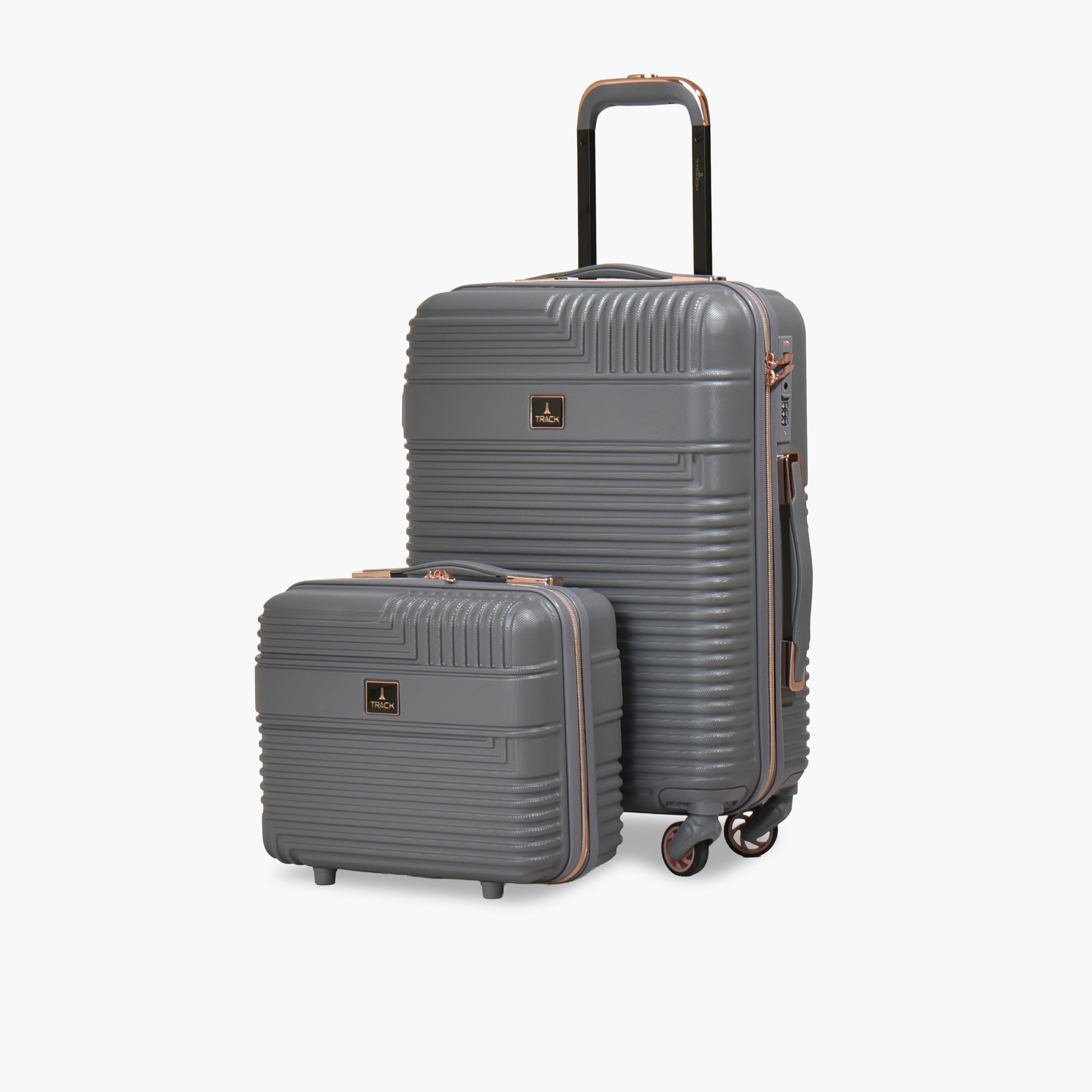 تراك - طقم  شنطتين بجوانب صلبة من مادة ABS وأربع عجلات دوارة  مع قفل مركب-travel-luggagesandbags-luggage-image-1