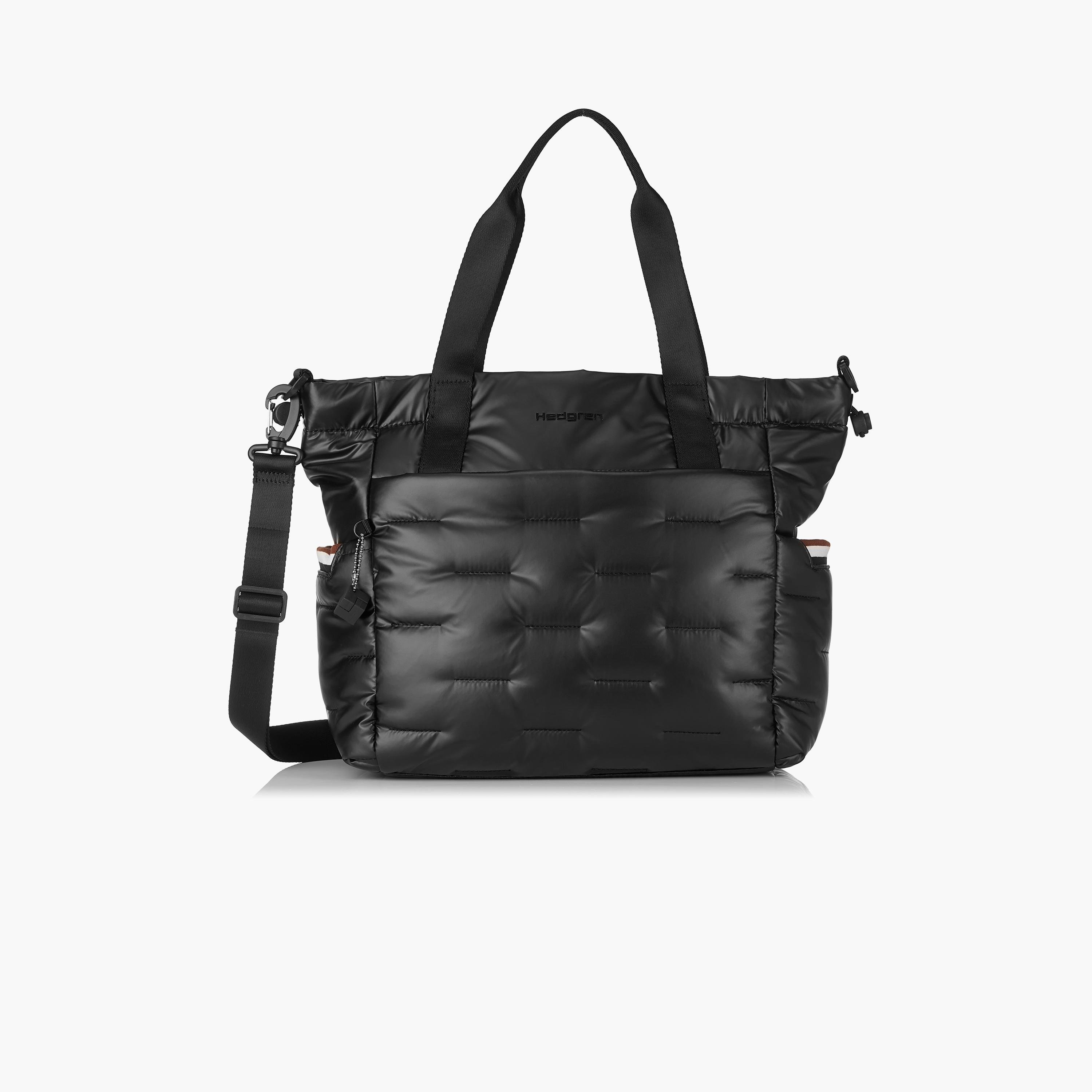 Hedgren Quilted Double Handle Tote Bag with Zipper Closure and Detachable Strap | 33 X 34 X 14 CM-women-bagsandwallets-handbags-image-1