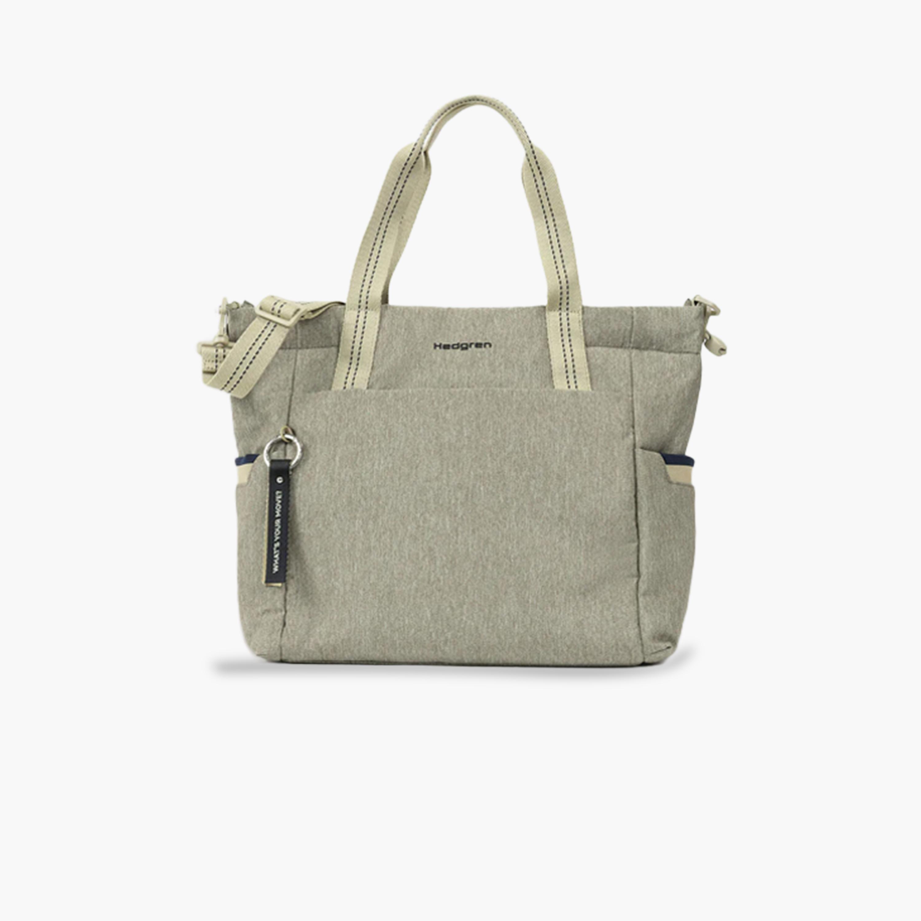 Hedgren Plain Double Handle Tote Bag with Zipper Closure and Detachable Strap | 33 X 34 X 14 CM-women-bagsandwallets-handbags-image-1