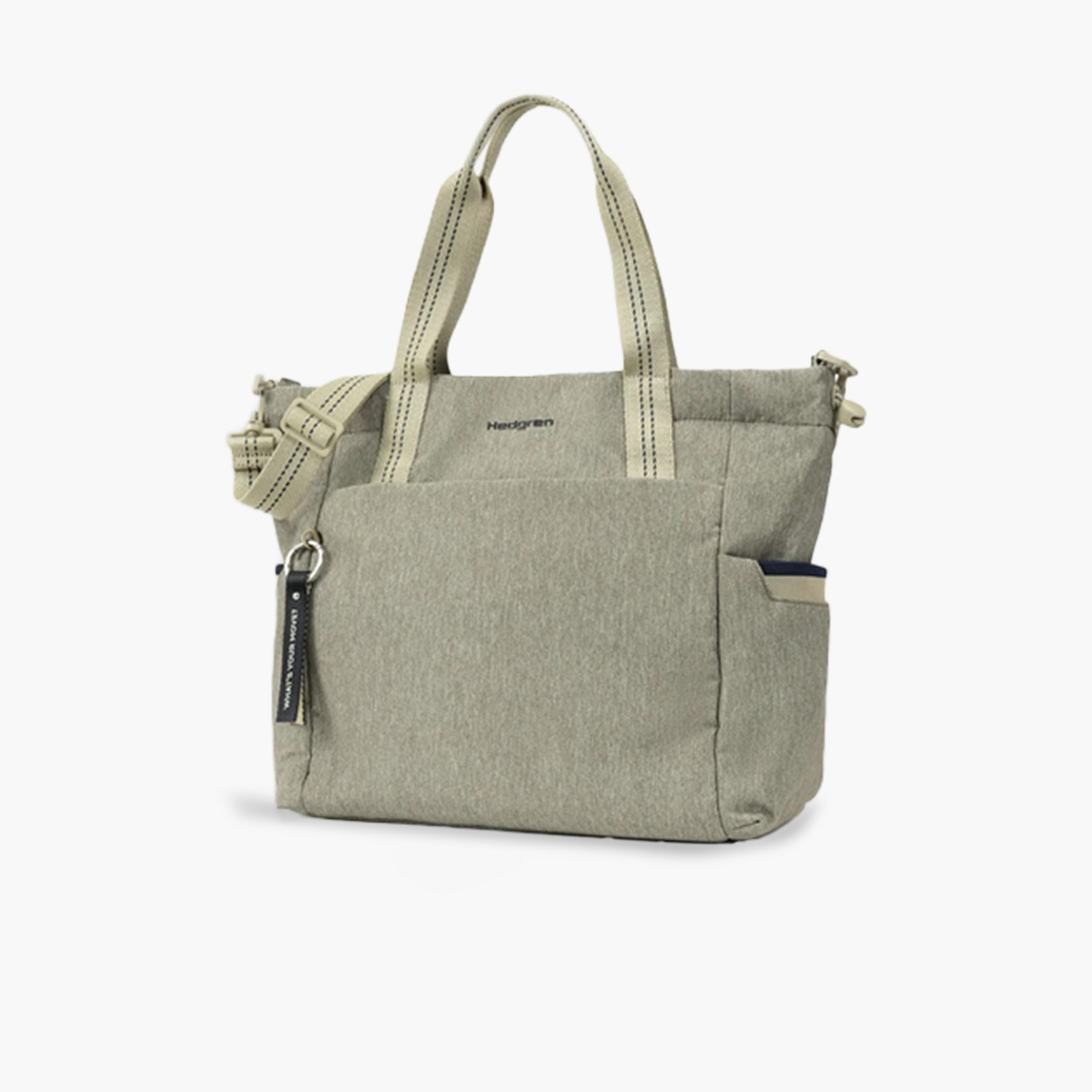 Hedgren Plain Double Handle Tote Bag with Zipper Closure and Detachable Strap | 33 X 34 X 14 CM-women-bagsandwallets-handbags-image-2
