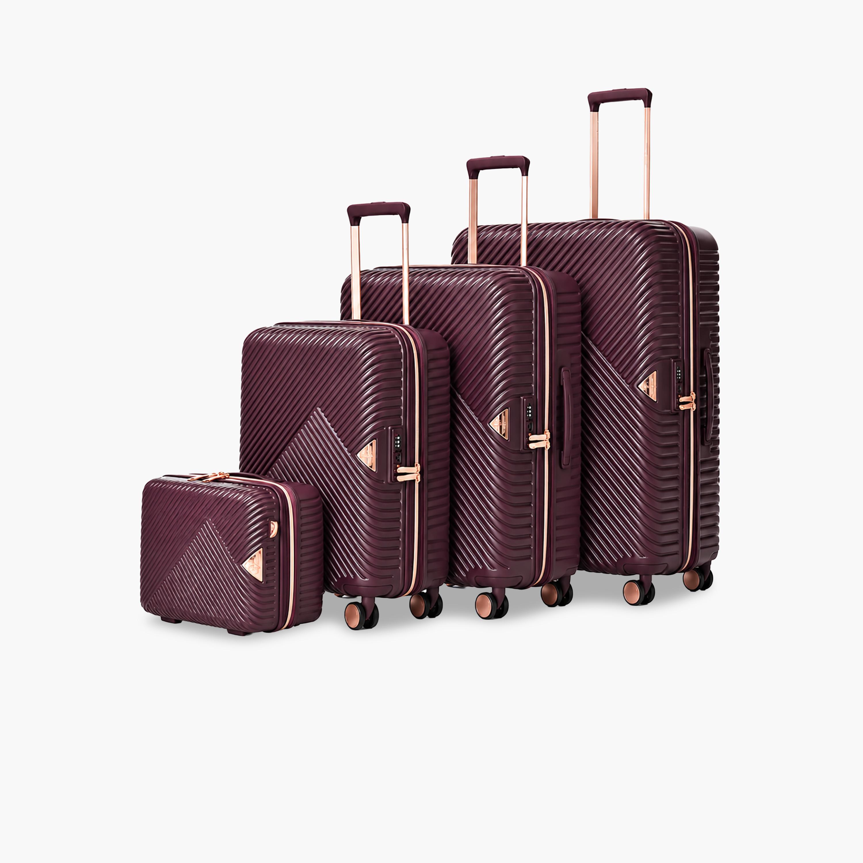ماجلان- طقم شنط بولي كربونات هيكل ABS صلب 4 قطع  بأربع عجلات مع قفل TSA | PC154/4P-travel-luggagesandbags-luggage-image-1