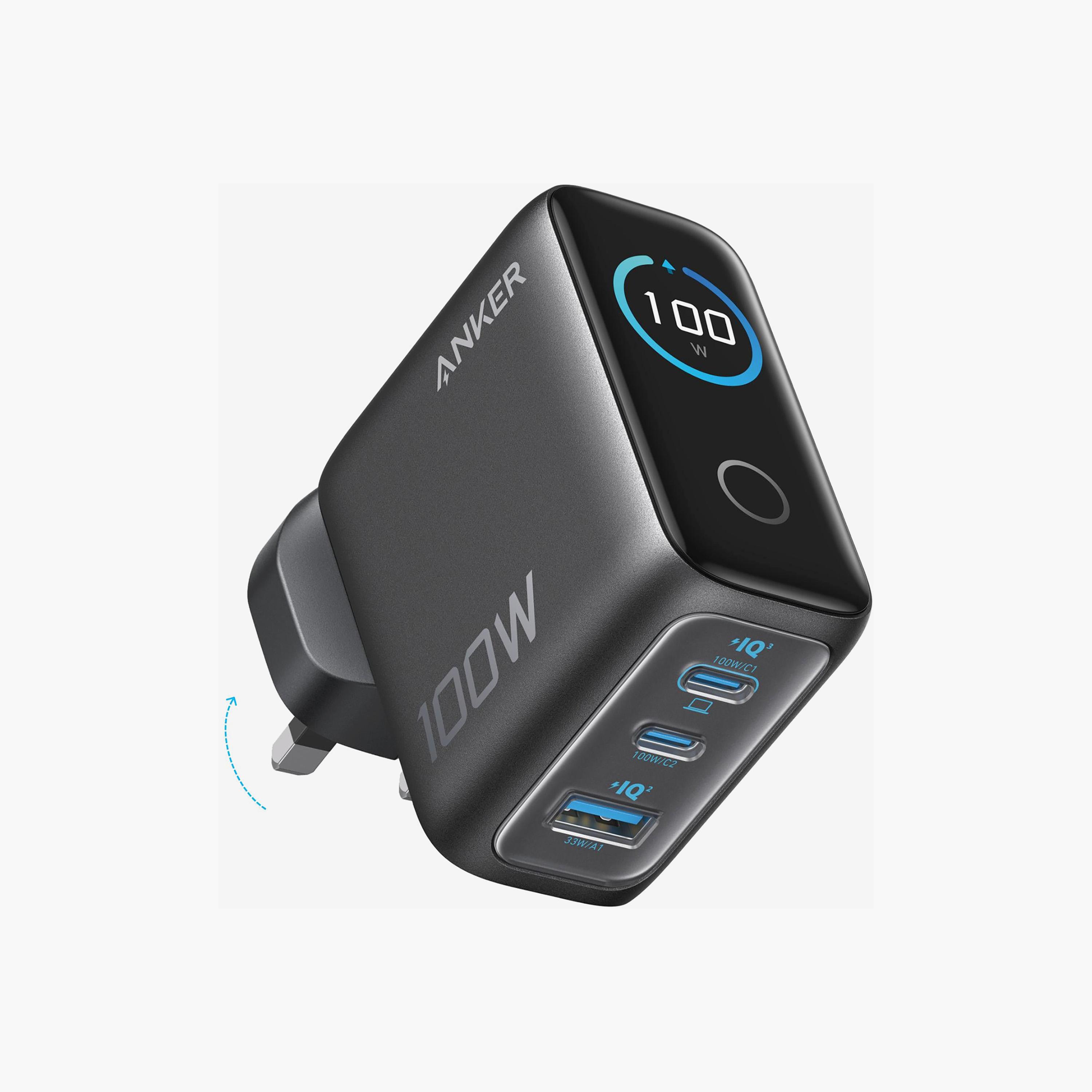 Anker Charger 100W 3 Ports Dark Gray | B121BKZ1-PROMO_EMAX_AE_ENBD_131026-image-1