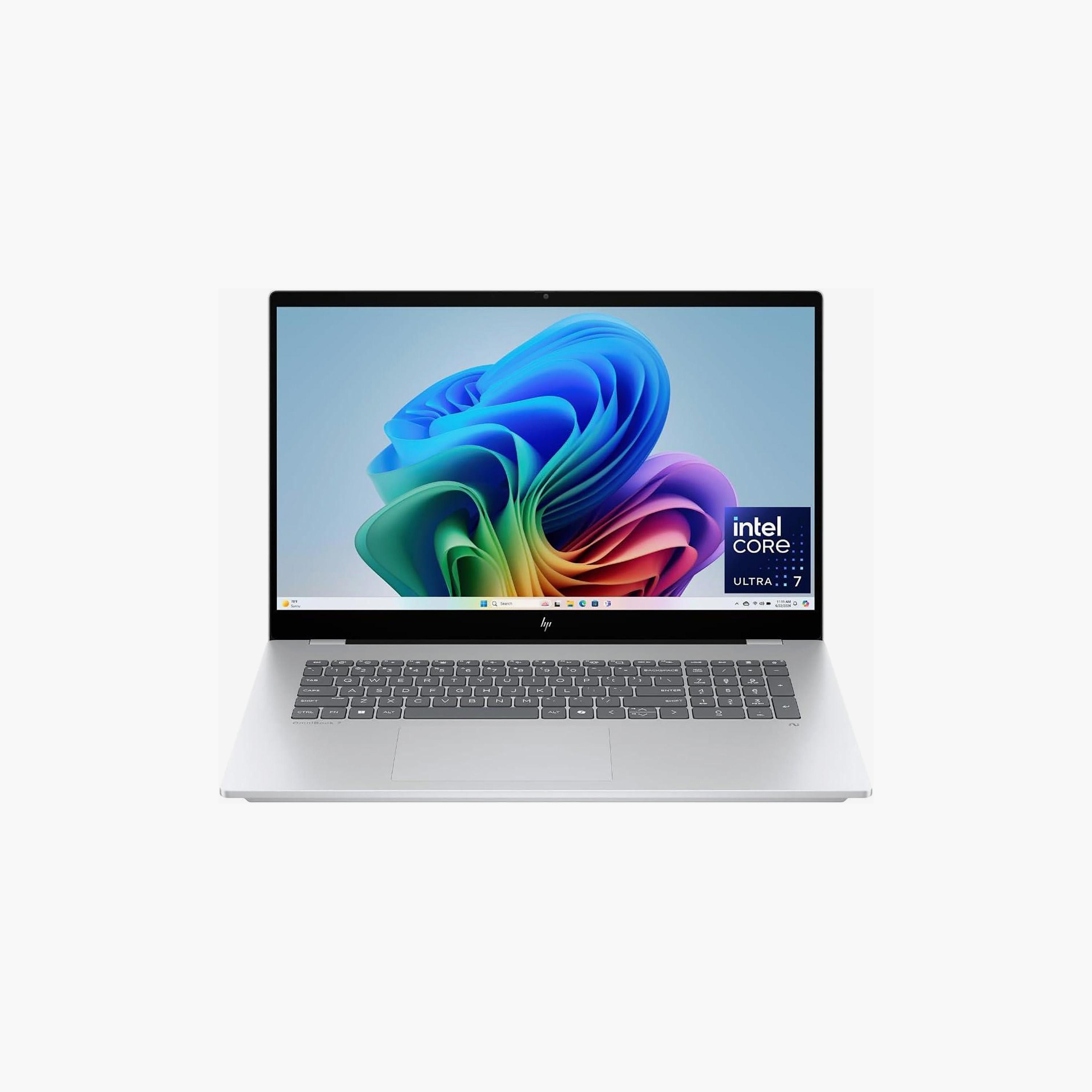 لابتوب إتش بي أومني بوك 7 Ultra 7 356H 24GB/1TB SSD 16 إنش 2.5K Win11 Home فضي | DL7U6EA-electronics-laptops-image-1