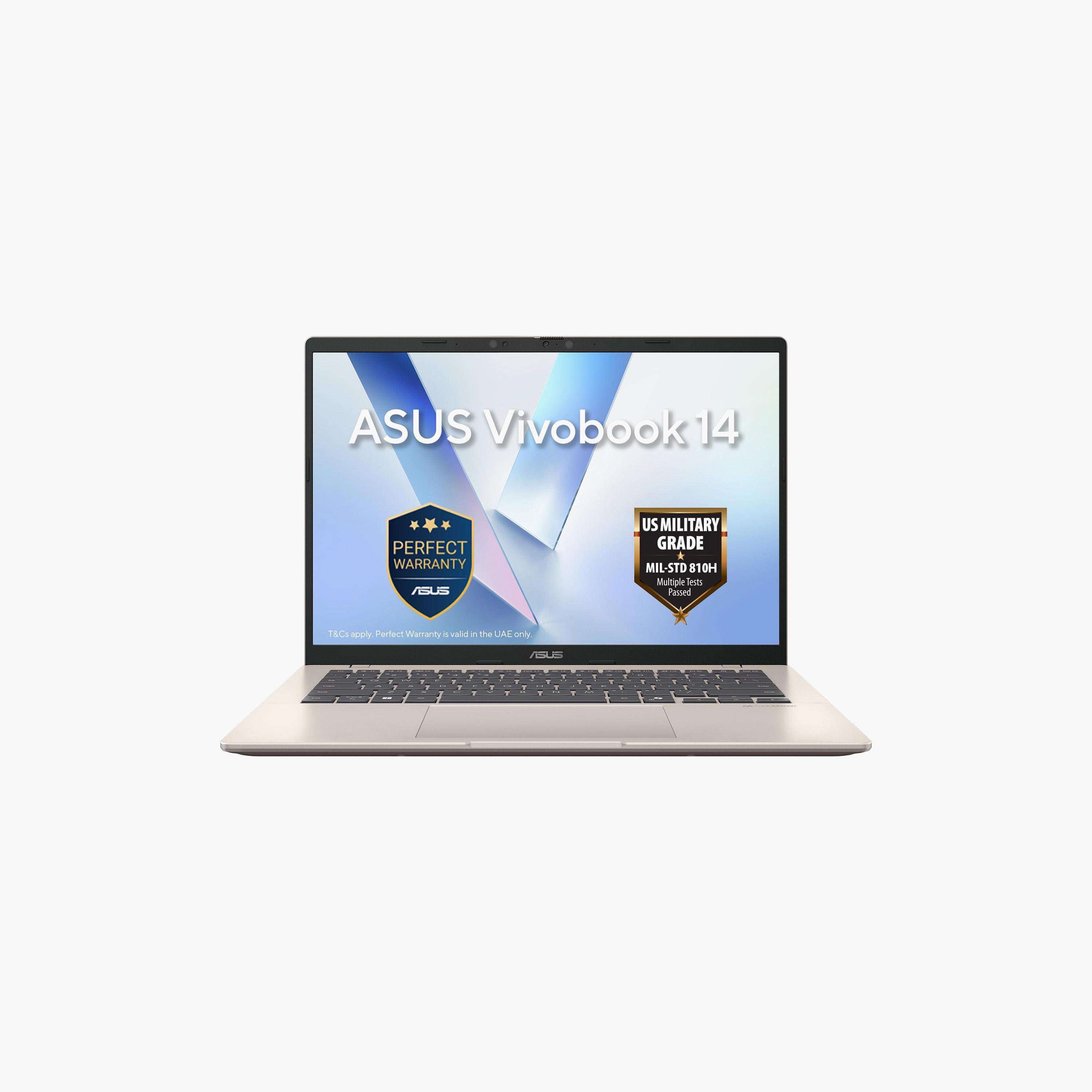 لابتوب أسوس فيفوبوك 14 Snapdragon X1 26 100 16GB/1TB SSD 14 إنش Win11 ذهبي | X1407QA-LY146W-electronics-laptops-image-1