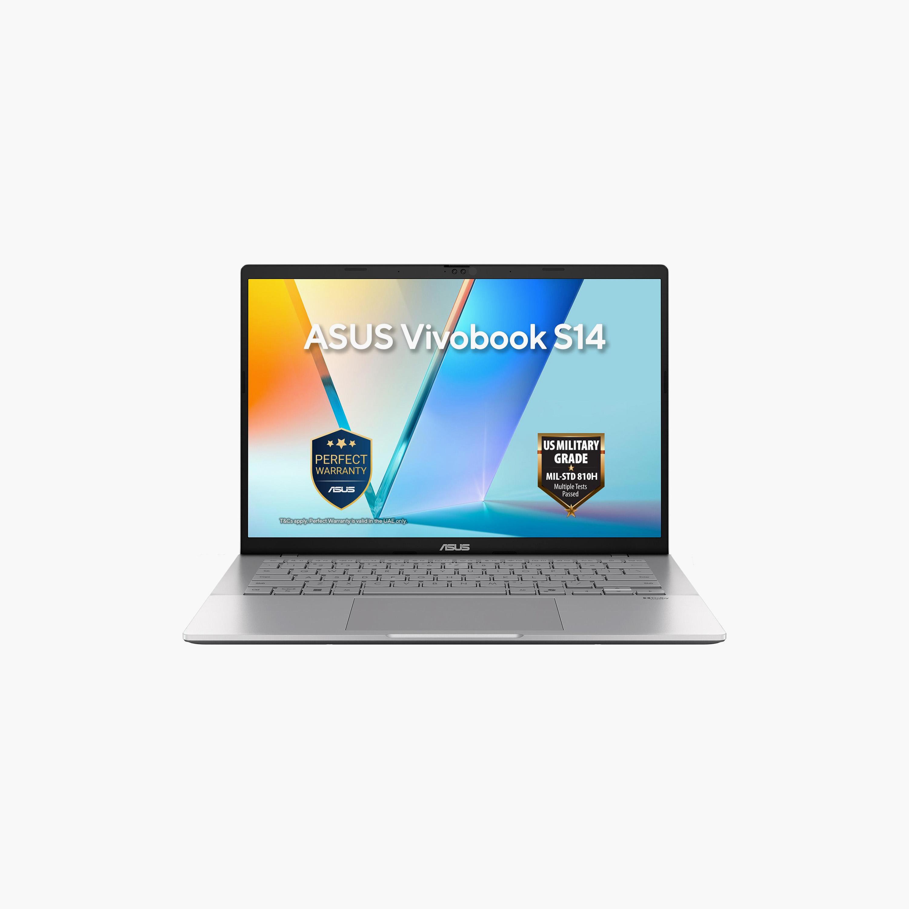 لابتوب أسوس فيفوبوك S14 Core 5 210H 16GB/512GB SSD 14 إنش Win11 | S3407VA-LY143W-PROMO_EMAX_AE_ENBD_131026-image-1