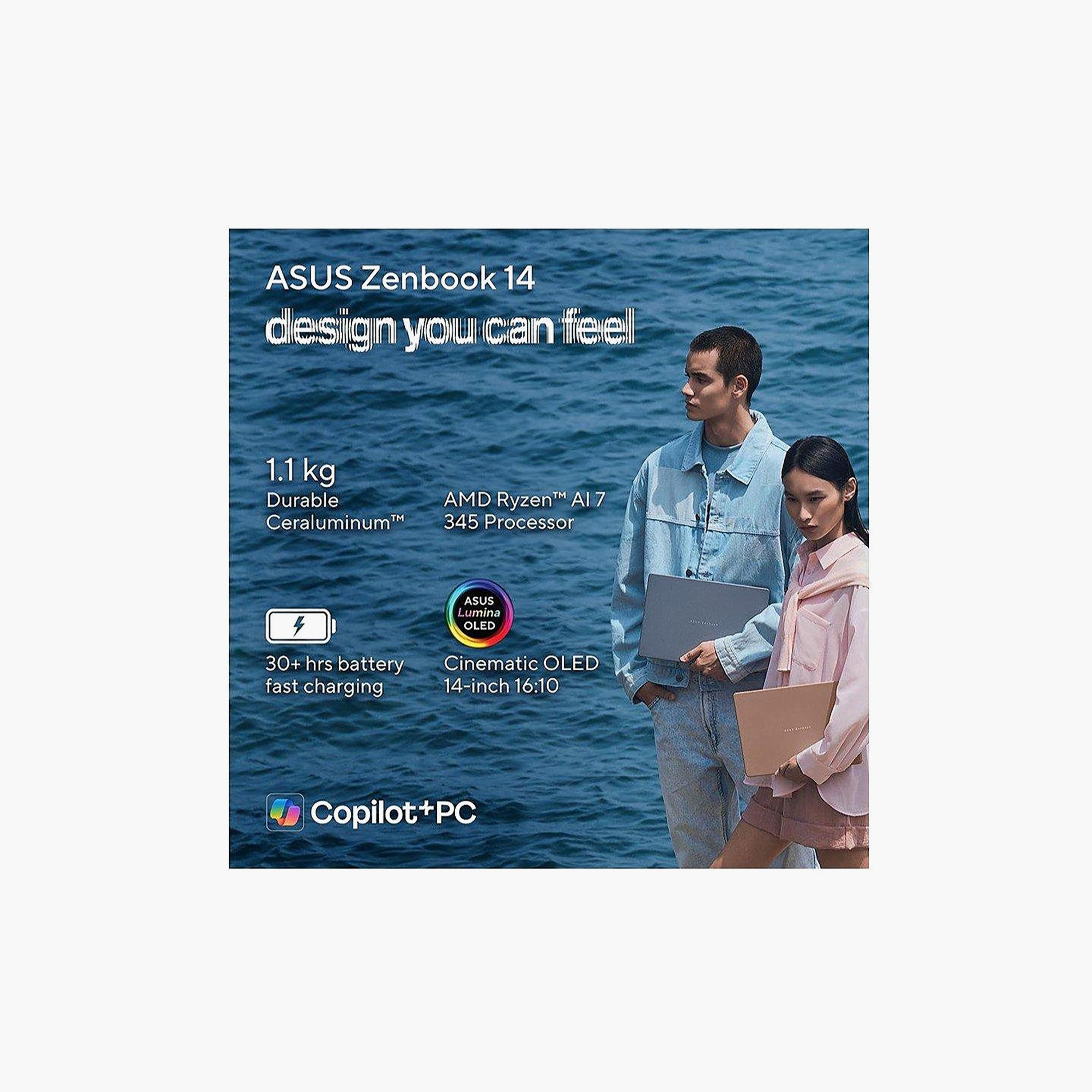 Asus Zenbook 14 Ryzen AI 7 24GB LPDDR5X 512GB SSD Windows 11 Home Zabriskie Beige | UX3480KA-U1011W-PROMO_EMAX_AE_ENBD_131026-image-7