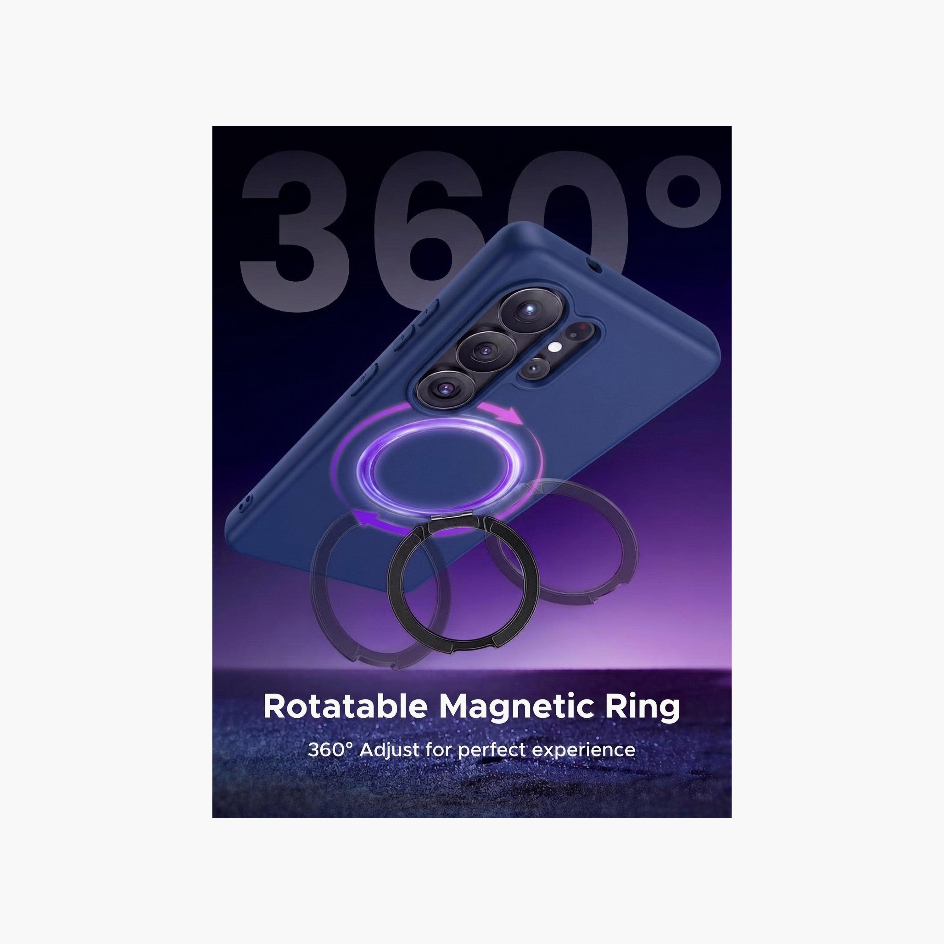 جراب سيليكون أزرق متوافق مع ماج سيف لهاتف S26 Ultra من تراندز | TR-CC7014-electronics-accessories-mobileaccesories-image-3