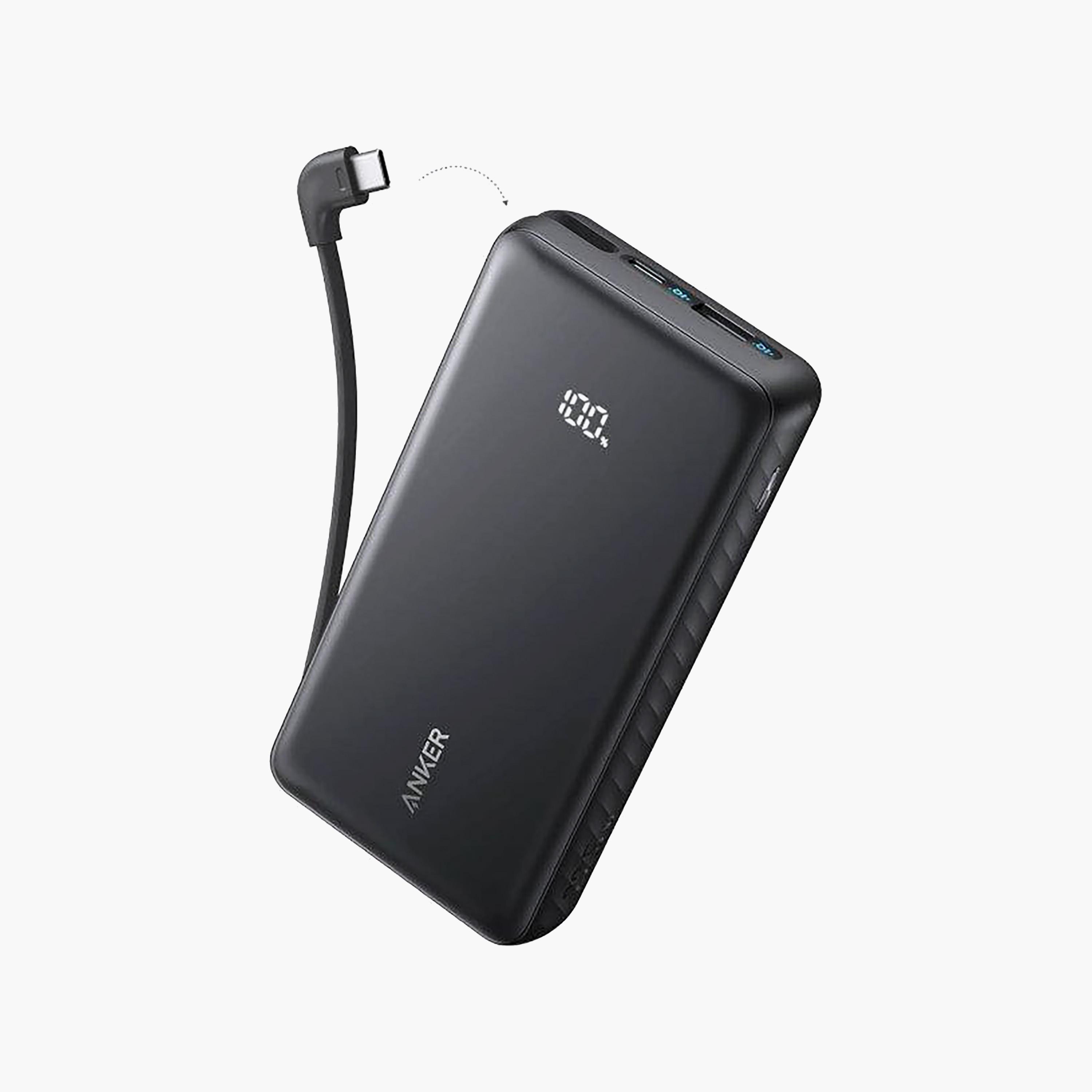 Anker Zolo 20000mAh Power Bank 22.5W Built-in USB-C Cable Black | A110EH11-electronics-accessories-mobileaccesories-image-1