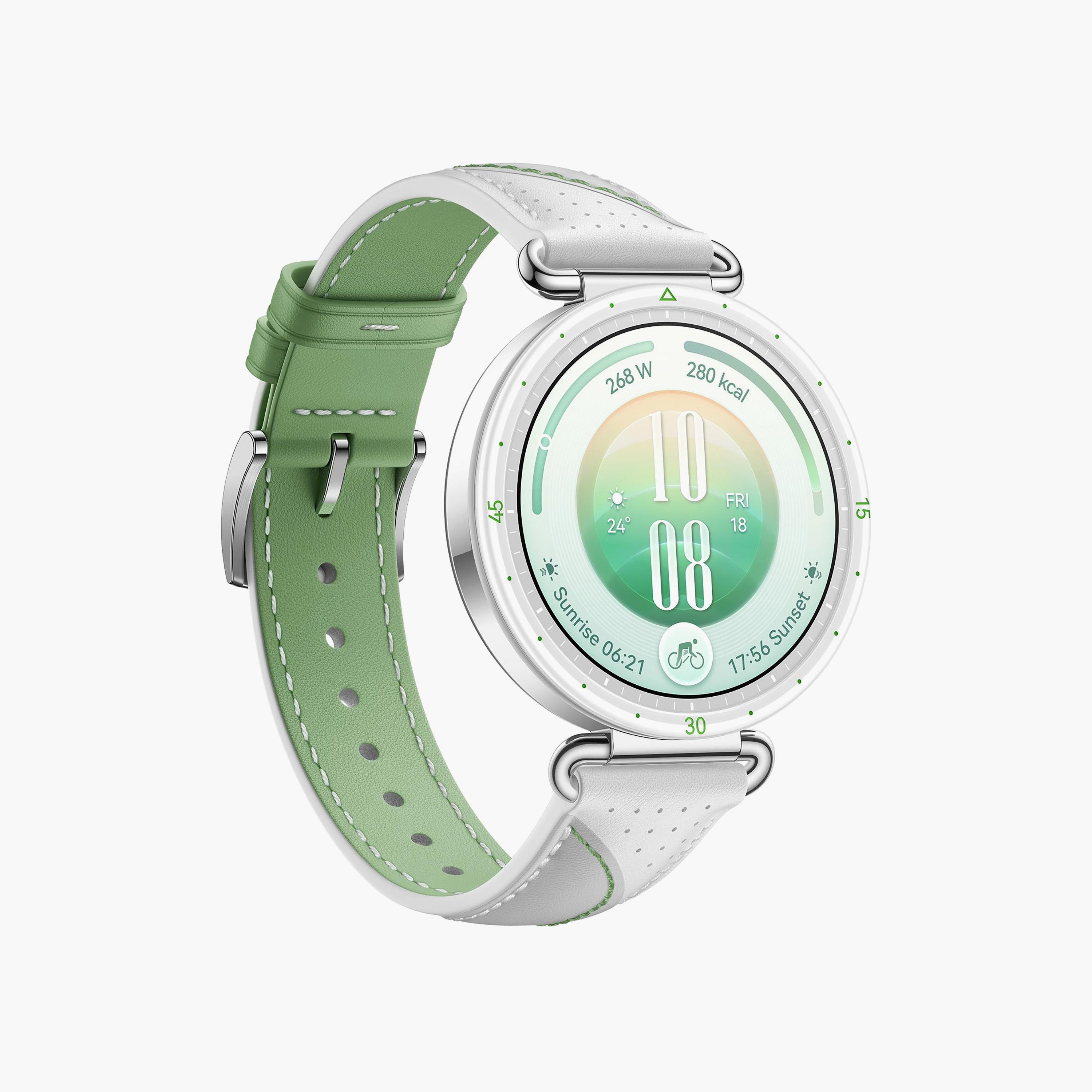 Huawei GT7 Konsu White White and Green Composite Leather 41MM with Strap | HUW-BD-GT7-KON-WHT+STRAP-men-watchesandjewellery-watches-image-2