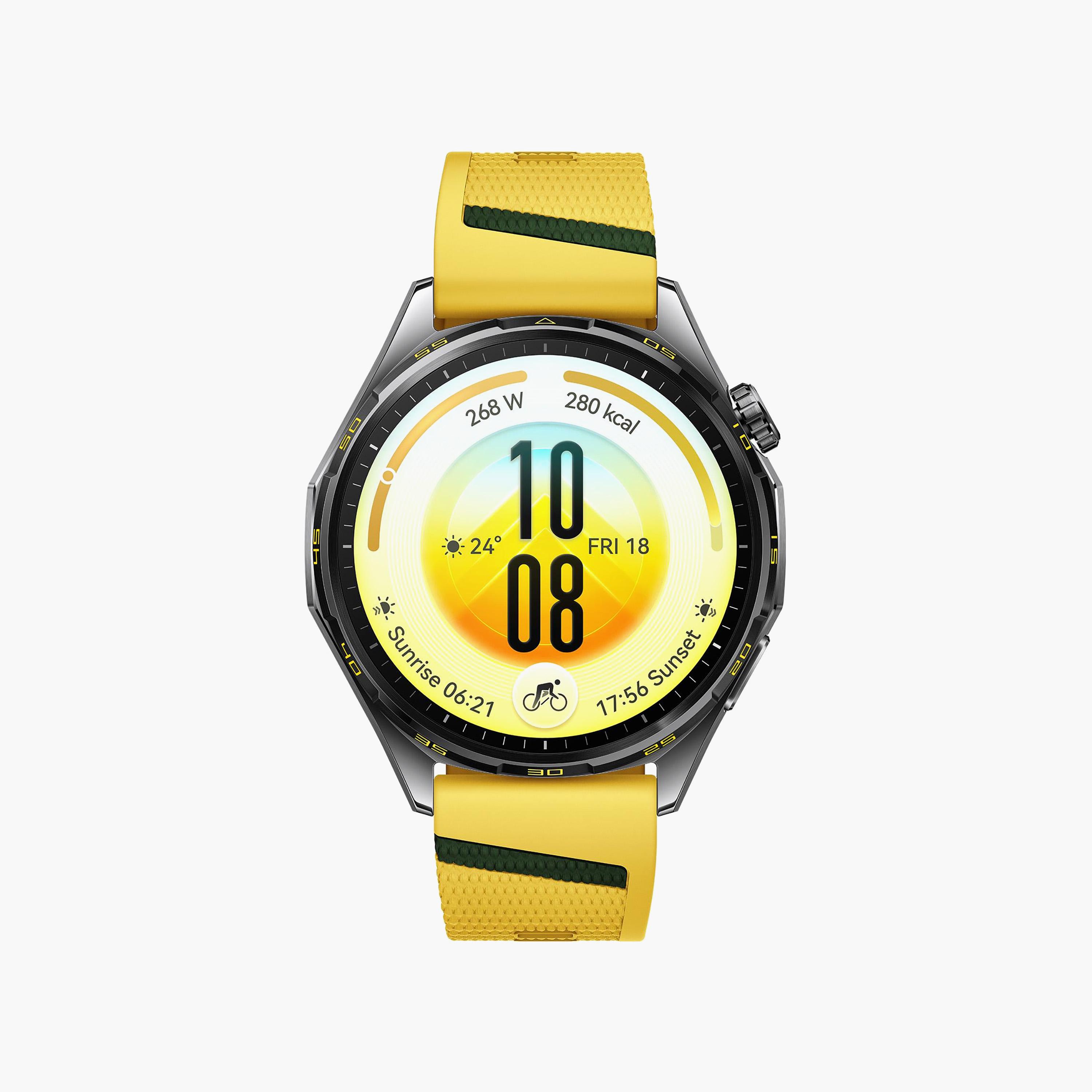 Huawei GT7 Atum Yellow Yellow EasyCross Fluoroelastomer 46MM with Strap | HUW-BD-GT7-ATUM-YLW+STRAP-men-watchesandjewellery-watches-image-1