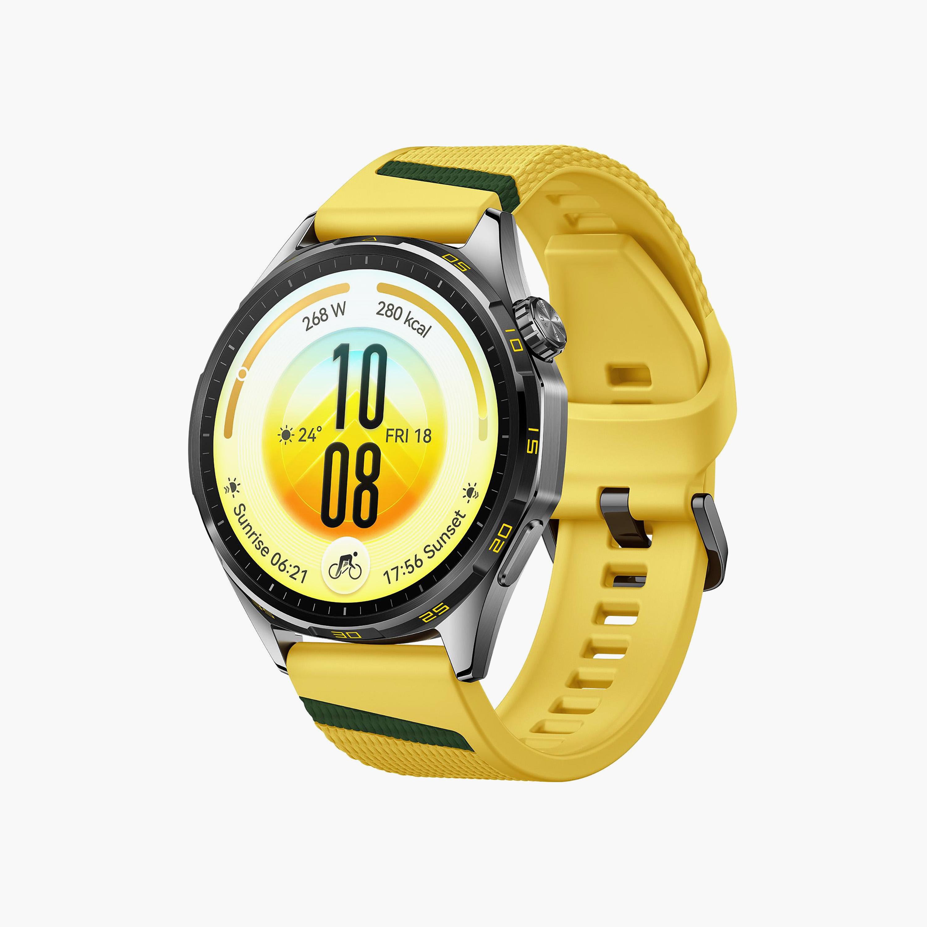 Huawei GT7 Atum Yellow Yellow EasyCross Fluoroelastomer 46MM with Strap | HUW-BD-GT7-ATUM-YLW+STRAP-men-watchesandjewellery-watches-image-4