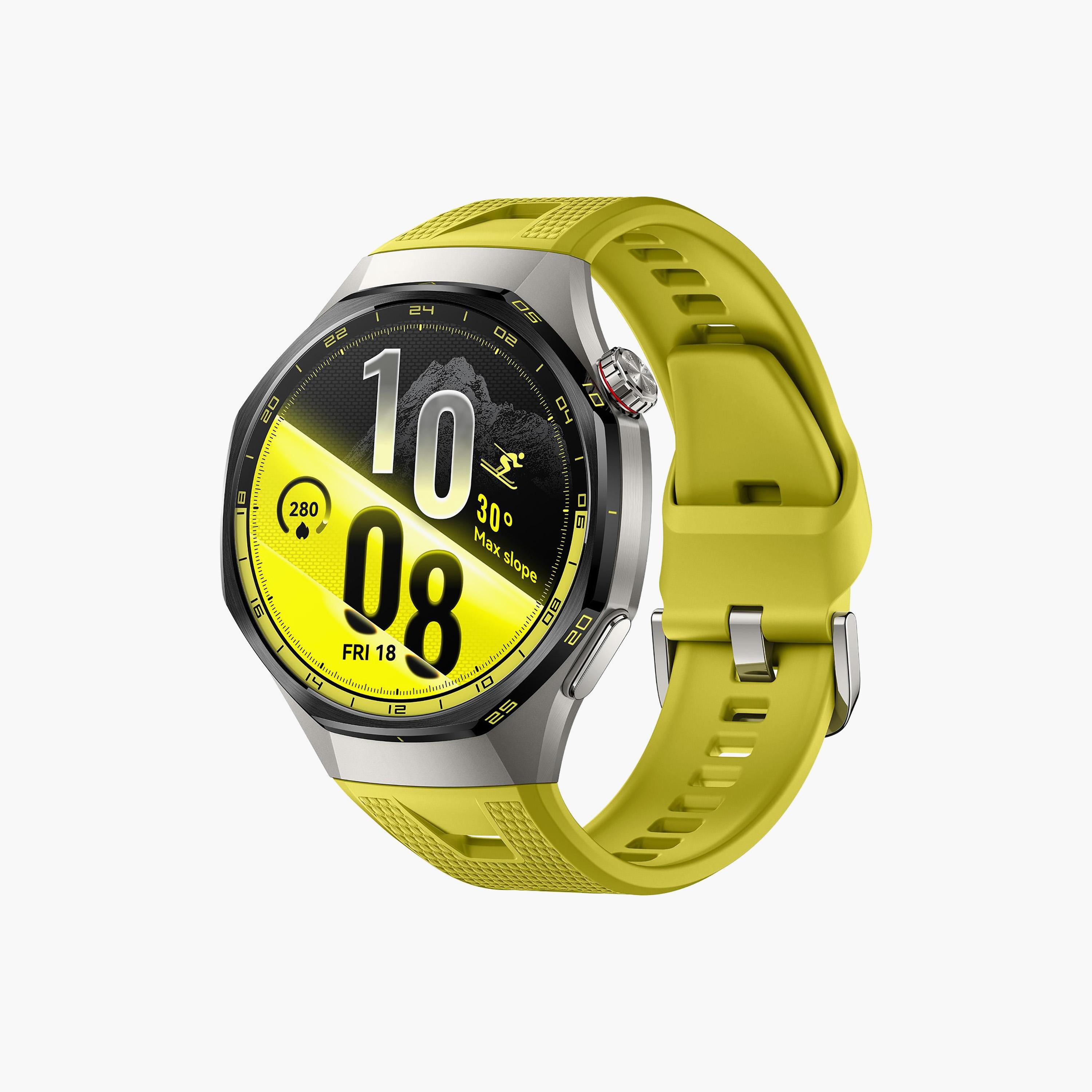 ساعة ذكية GT7 Pro أتوم أصفر إيزي كروس فلورو إيلاستومر 46MM مع سوار من هواوي-men-watchesandjewellery-watches-image-4