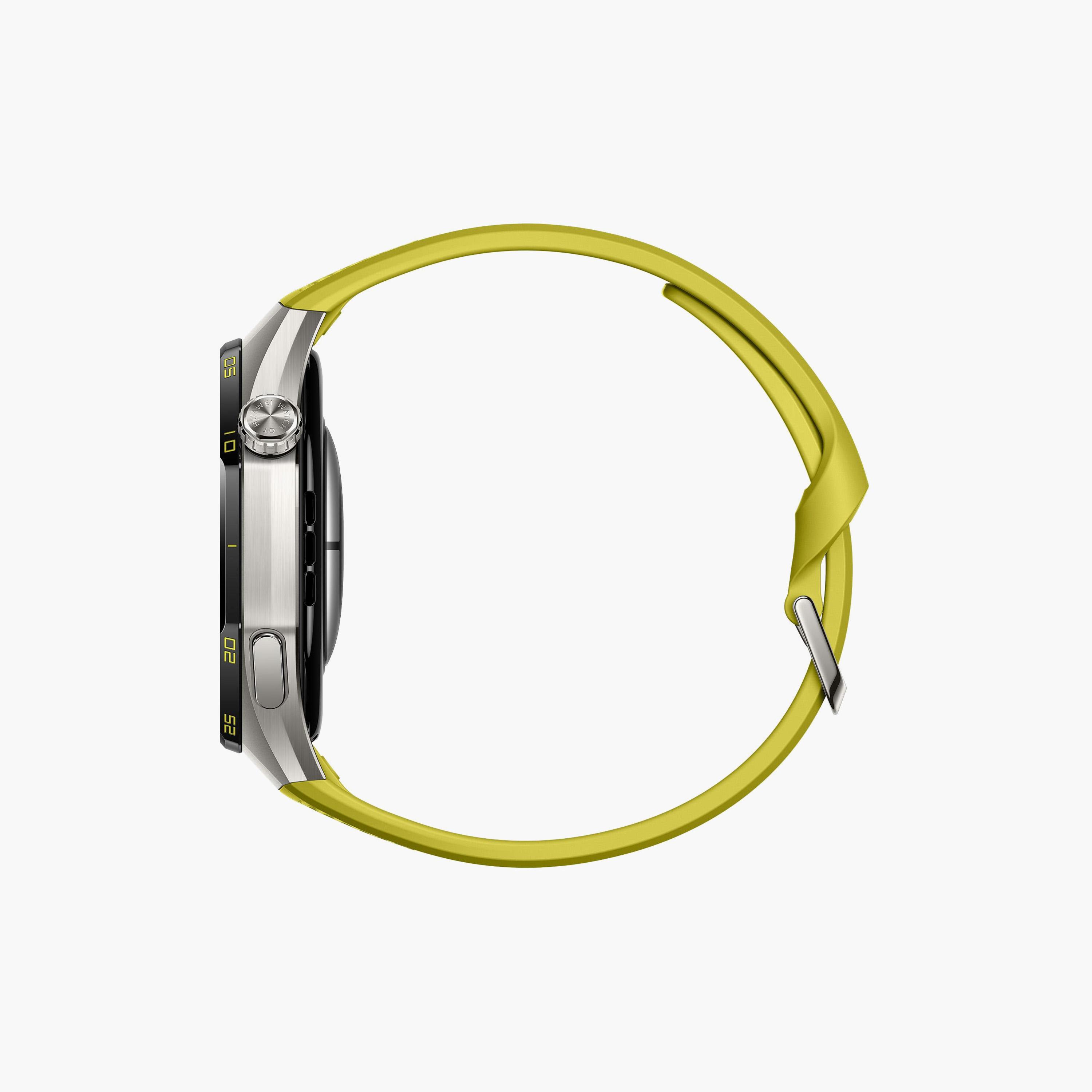 ساعة ذكية GT7 Pro أتوم أصفر إيزي كروس فلورو إيلاستومر 46MM مع سوار من هواوي-men-watchesandjewellery-watches-image-6