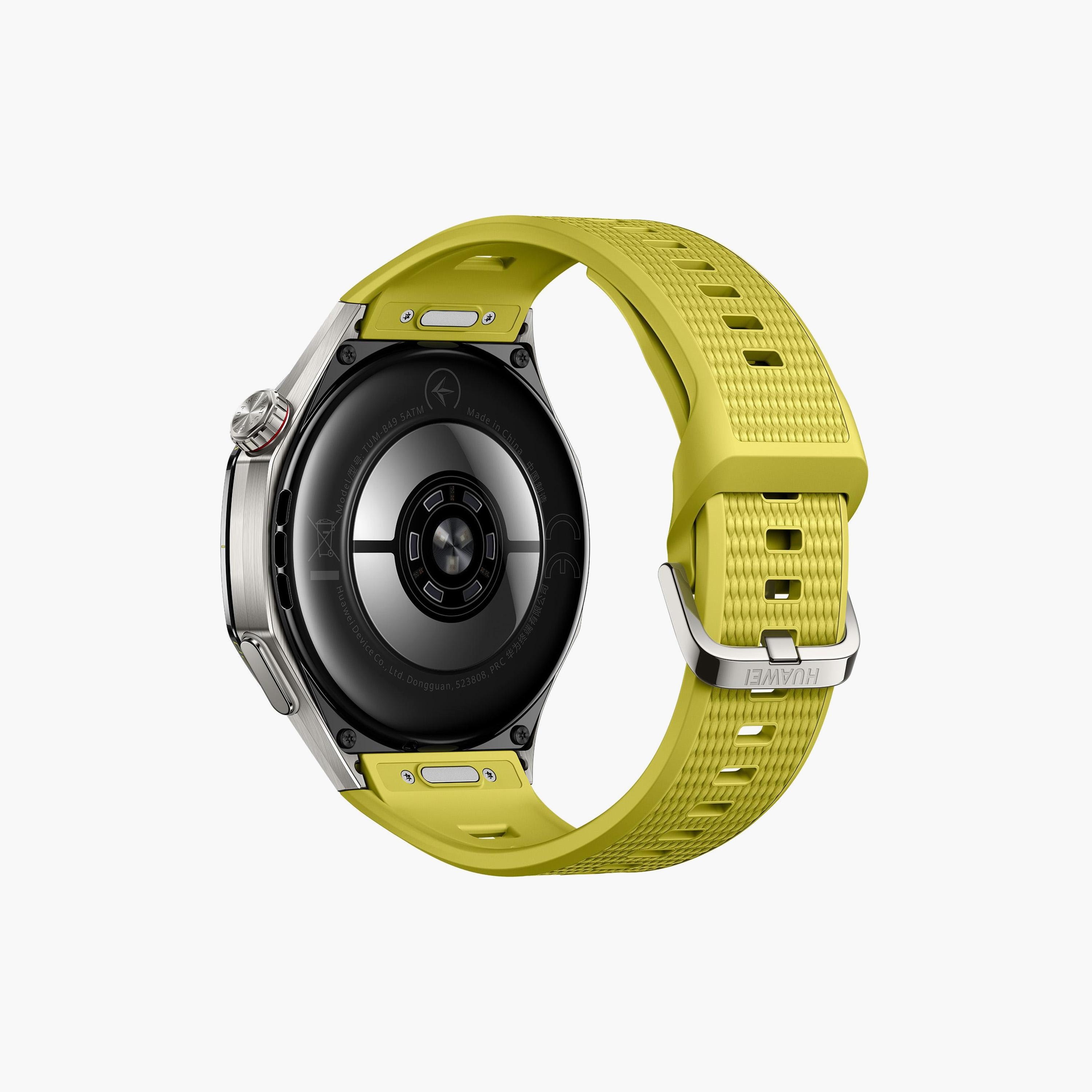 ساعة ذكية GT7 Pro أتوم أصفر إيزي كروس فلورو إيلاستومر 46MM مع سوار من هواوي-men-watchesandjewellery-watches-image-7