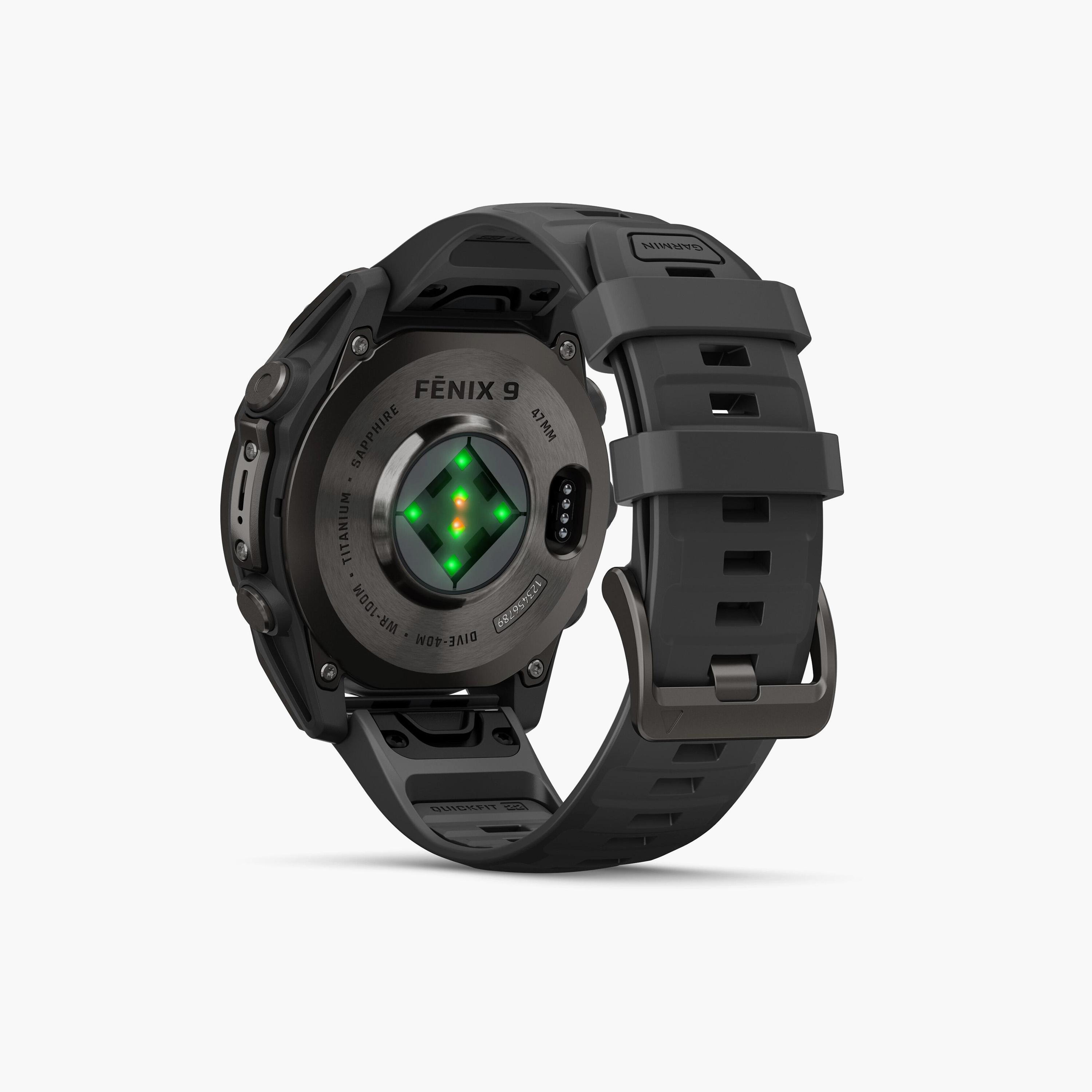 Garmin Fenix 9 47mm AMOLED Carbon Gray DLC Titanium with Black Silicone Band | 010-04762-11-men-watchesandjewellery-watches-image-10