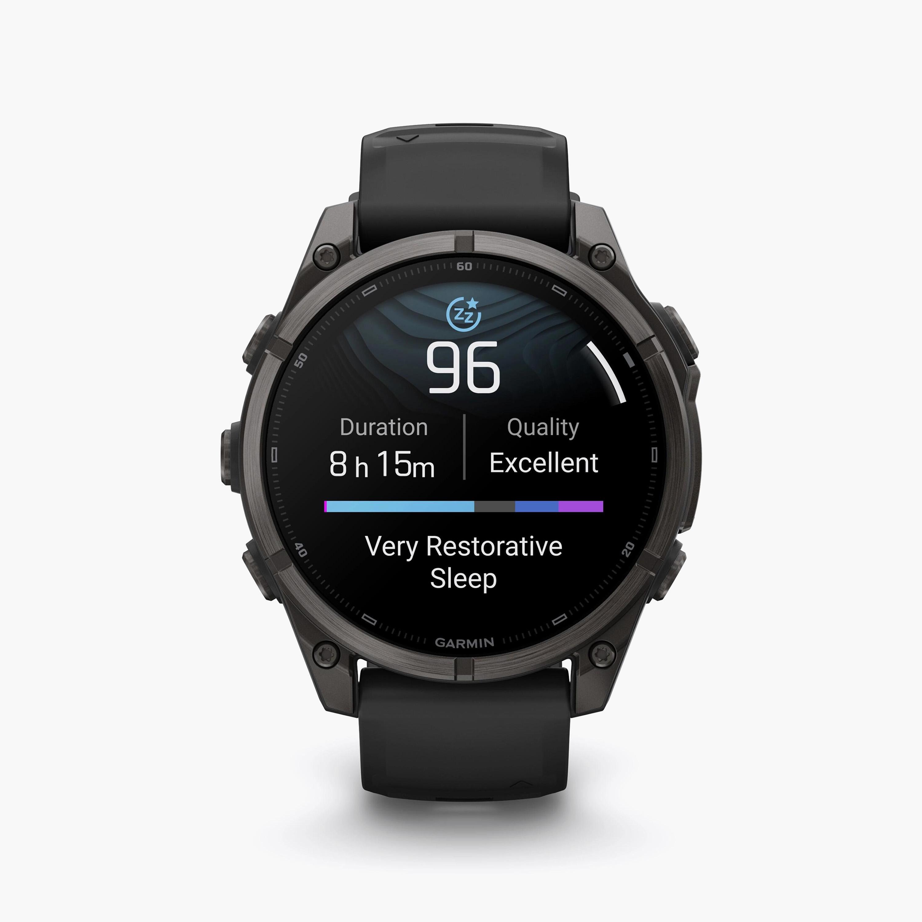 Garmin Fenix 9 47mm AMOLED Carbon Gray DLC Titanium with Black Silicone Band | 010-04762-11-men-watchesandjewellery-watches-image-3