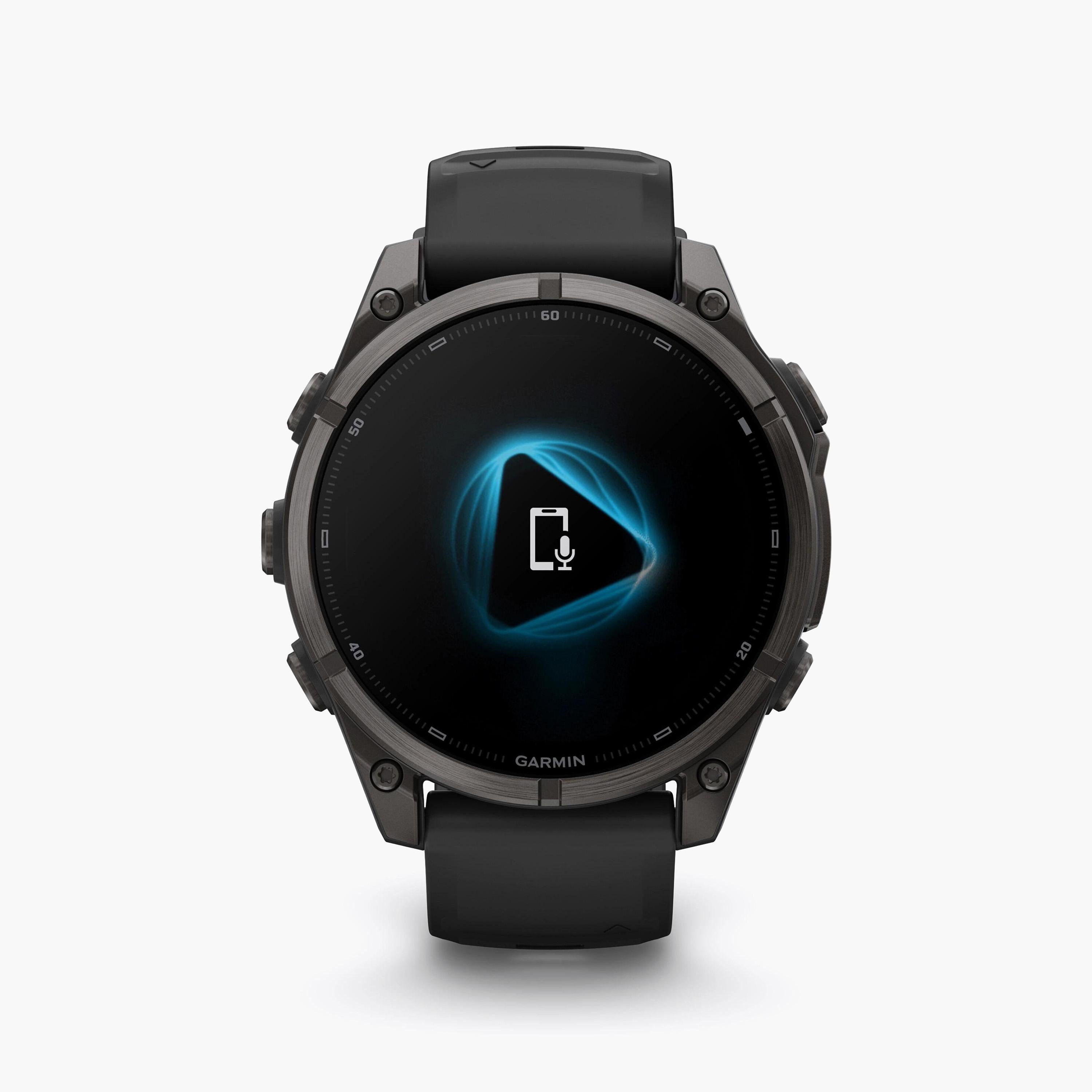 Garmin Fenix 9 47mm AMOLED Carbon Gray DLC Titanium with Black Silicone Band | 010-04762-11-men-watchesandjewellery-watches-image-5