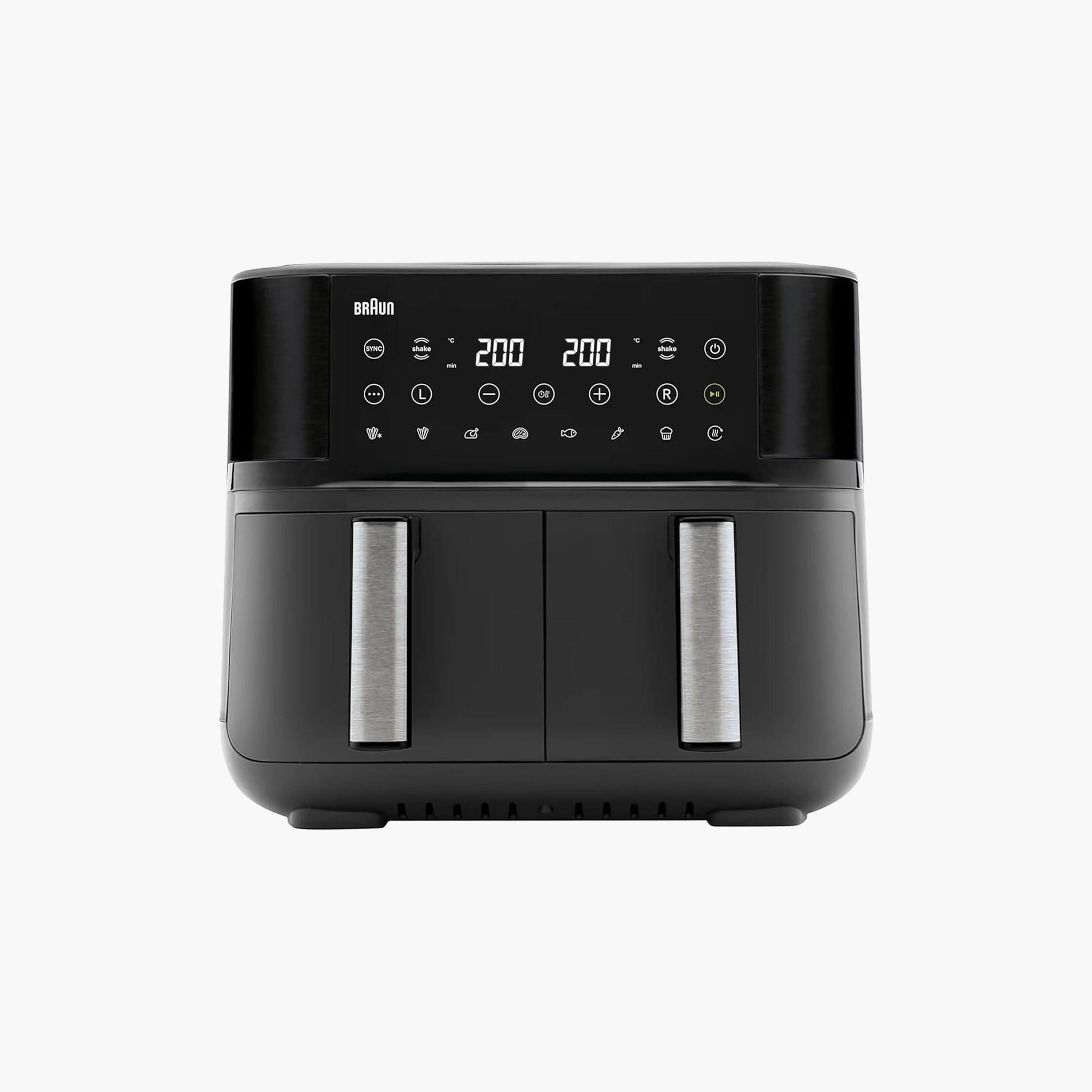 Braun Air Fryer 2850W 8L 8 Programs Digital Touch Screen Auto Off Black | TD 3030-household-appliances-kitchenappliances-airfryers-image-1