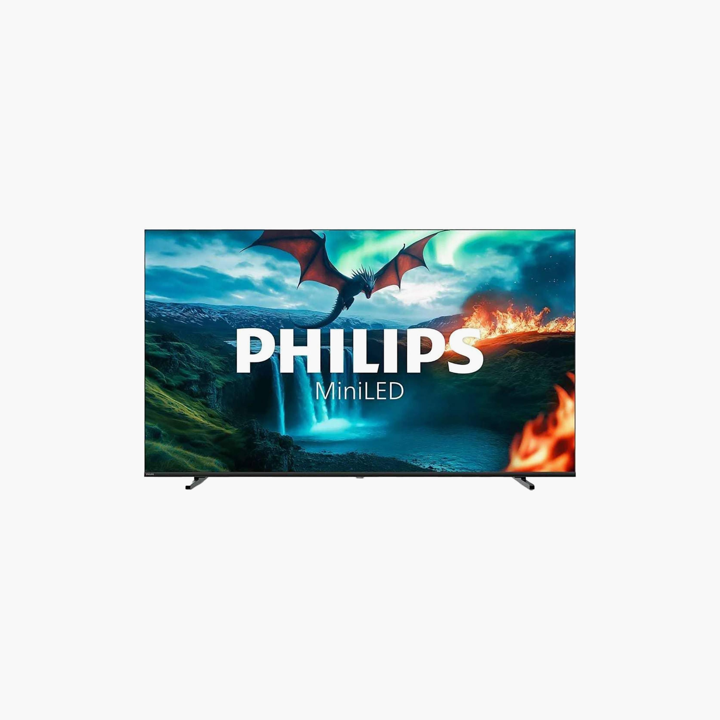 تلفزيون ذكي 85 بوصة ميني LED بدقة 4K جوجل بمحرك P5 و144Hz ودولبي أتموس 2025 85MLED800/56 من فيليبس-PROMO_EMAX_AE_ENBD_131026-image-1