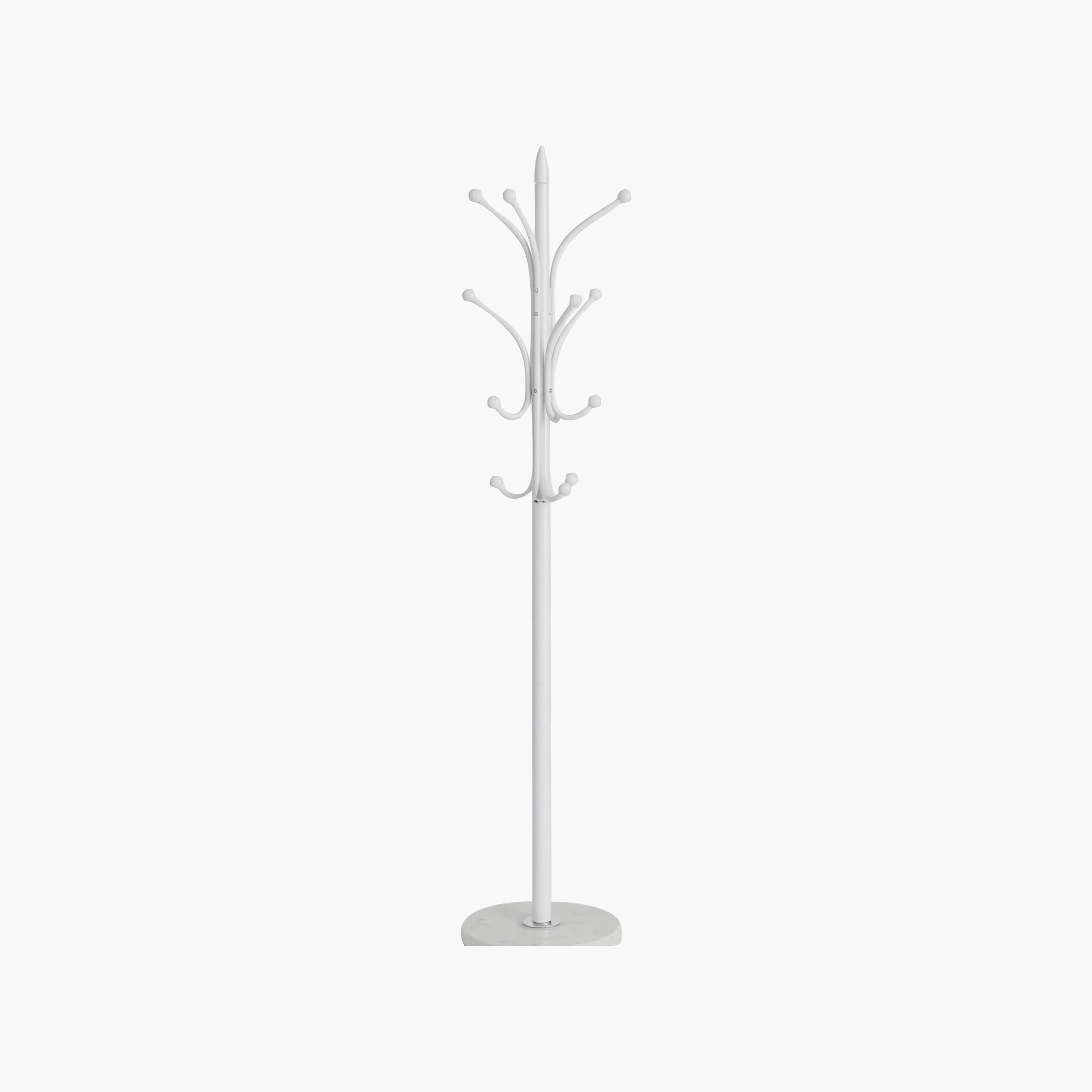 Maria Homes Modern Metal Coat Rack with Curved Arms & Marble-Look Base-household-storage-storagesolutions-tallhangers-image-5
