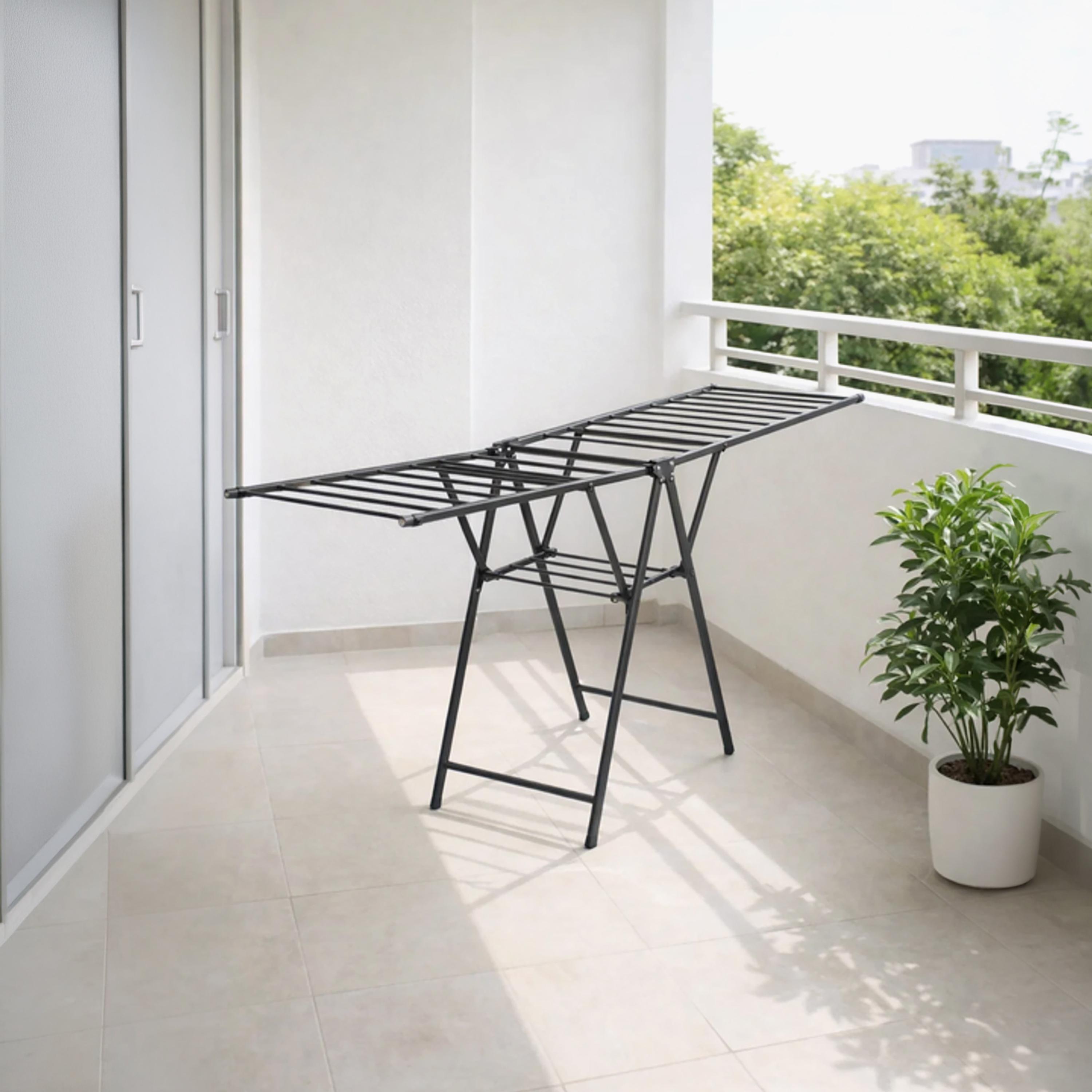 رف تجفيف ملابس قابل للطي عصري من ماريا هومز-household-storage-storagesolutions-storageracks-image-1