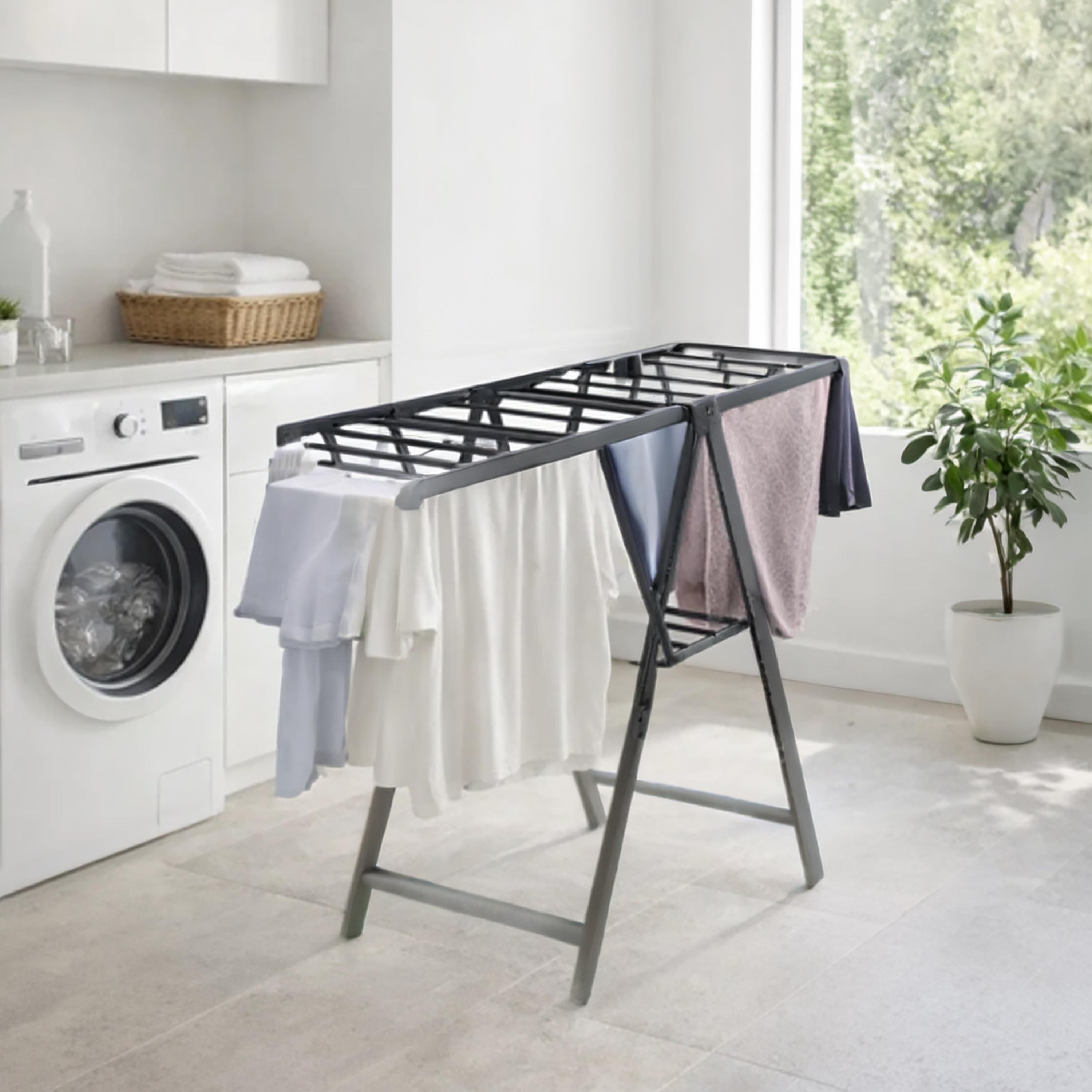 رف تجفيف ملابس قابل للطي عصري من ماريا هومز-household-storage-storagesolutions-storageracks-image-2