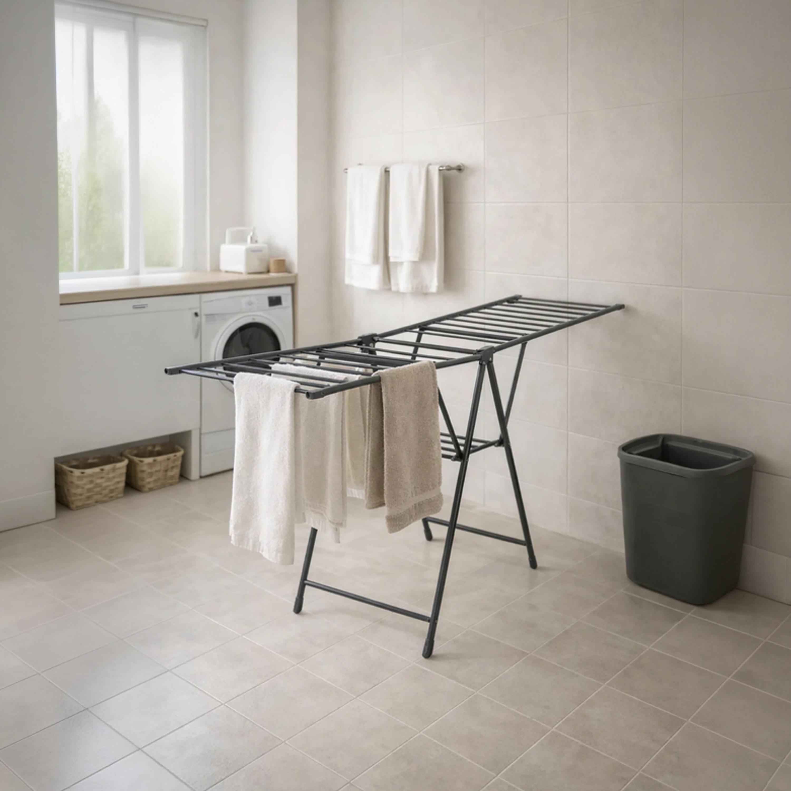 رف تجفيف ملابس قابل للطي عصري من ماريا هومز-household-storage-storagesolutions-storageracks-image-3