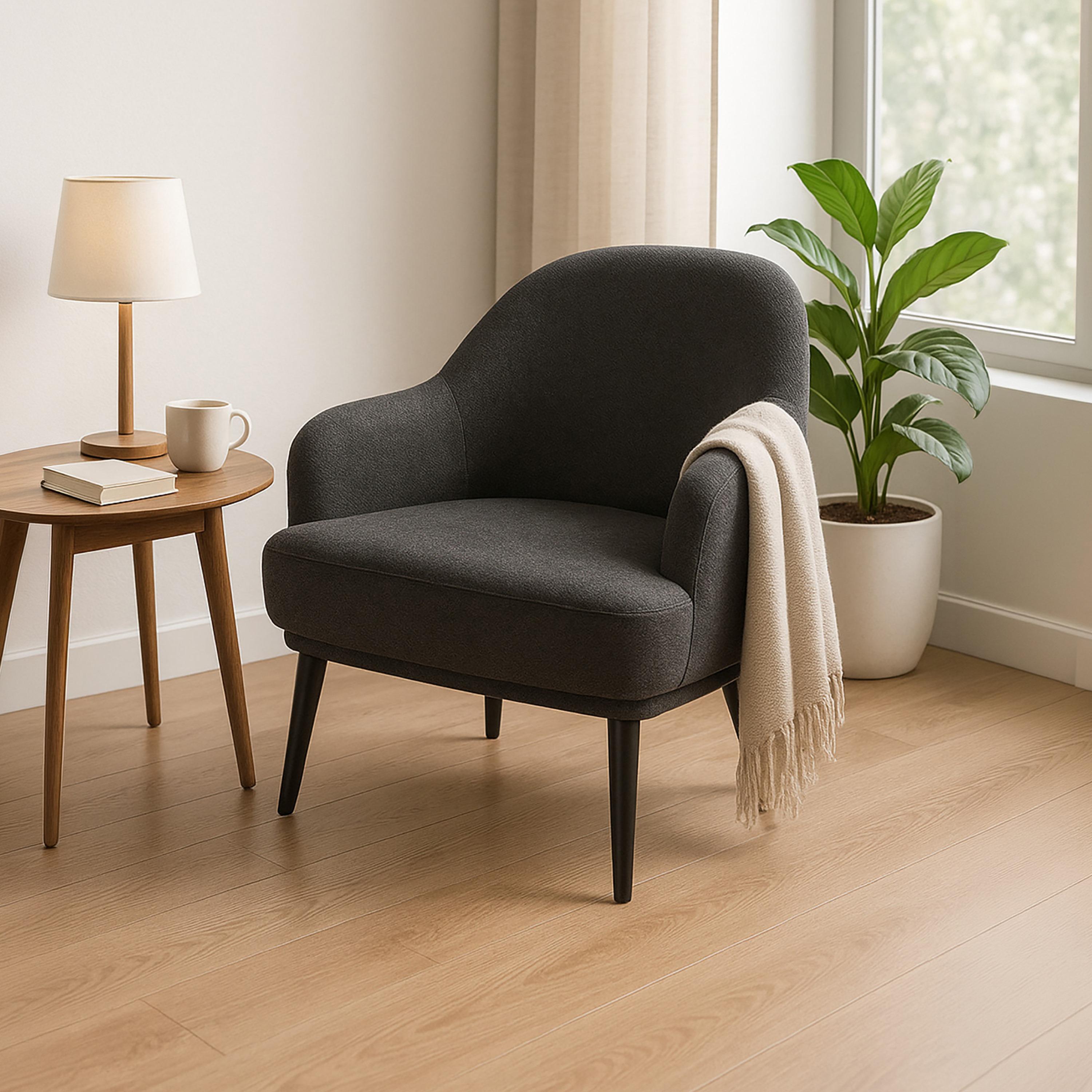 Maria Homes Curved Arm Chair-furniture-sofaandseating-armchairs-image-1