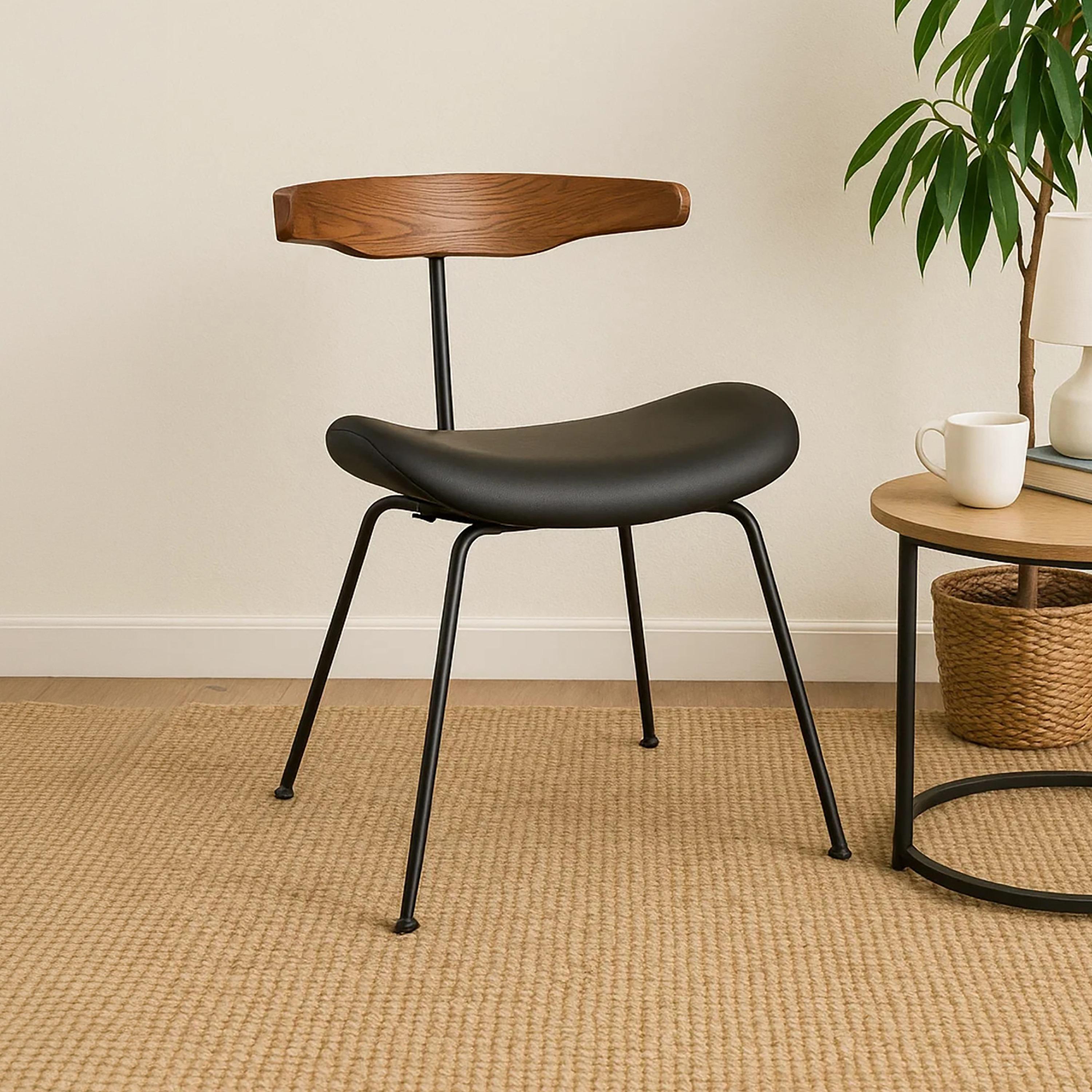 كرسي أنيق بدون ذراعين من ماريا هومز-furniture-diningroom-chairsandbenches-image-1