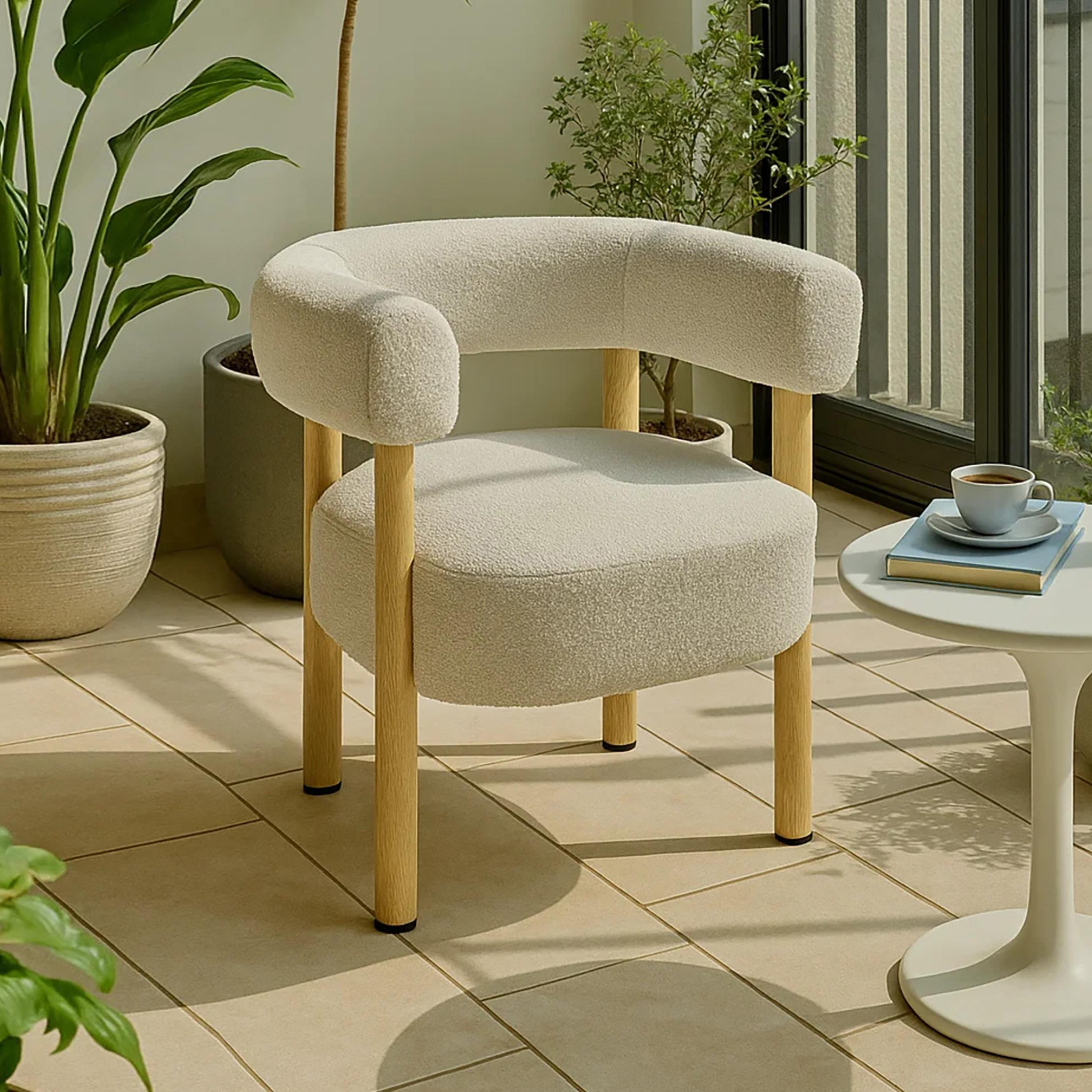 Maria Homes Curved Arm Chair-furniture-sofaandseating-armchairs-image-3