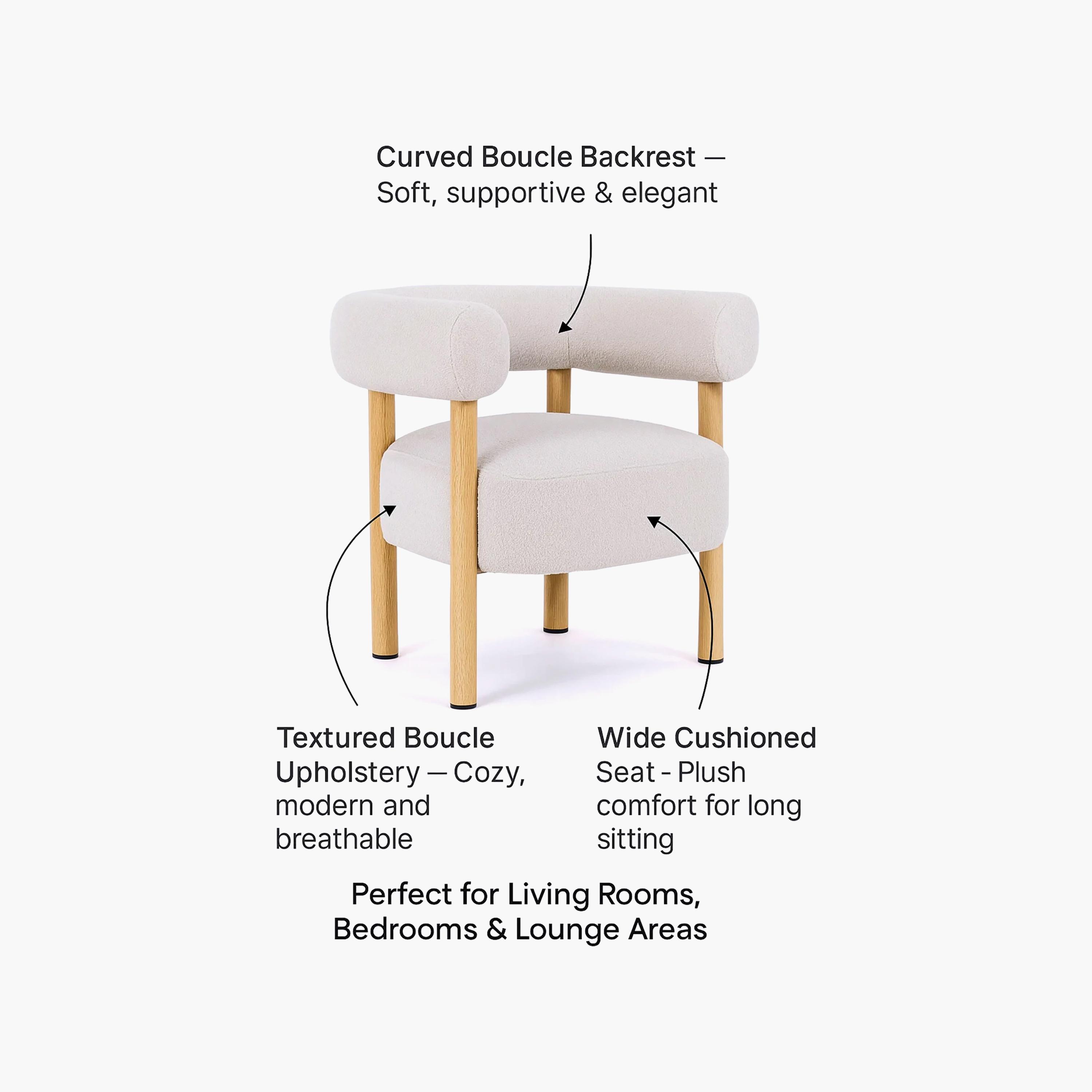 Maria Homes Curved Arm Chair-furniture-sofaandseating-armchairs-image-4