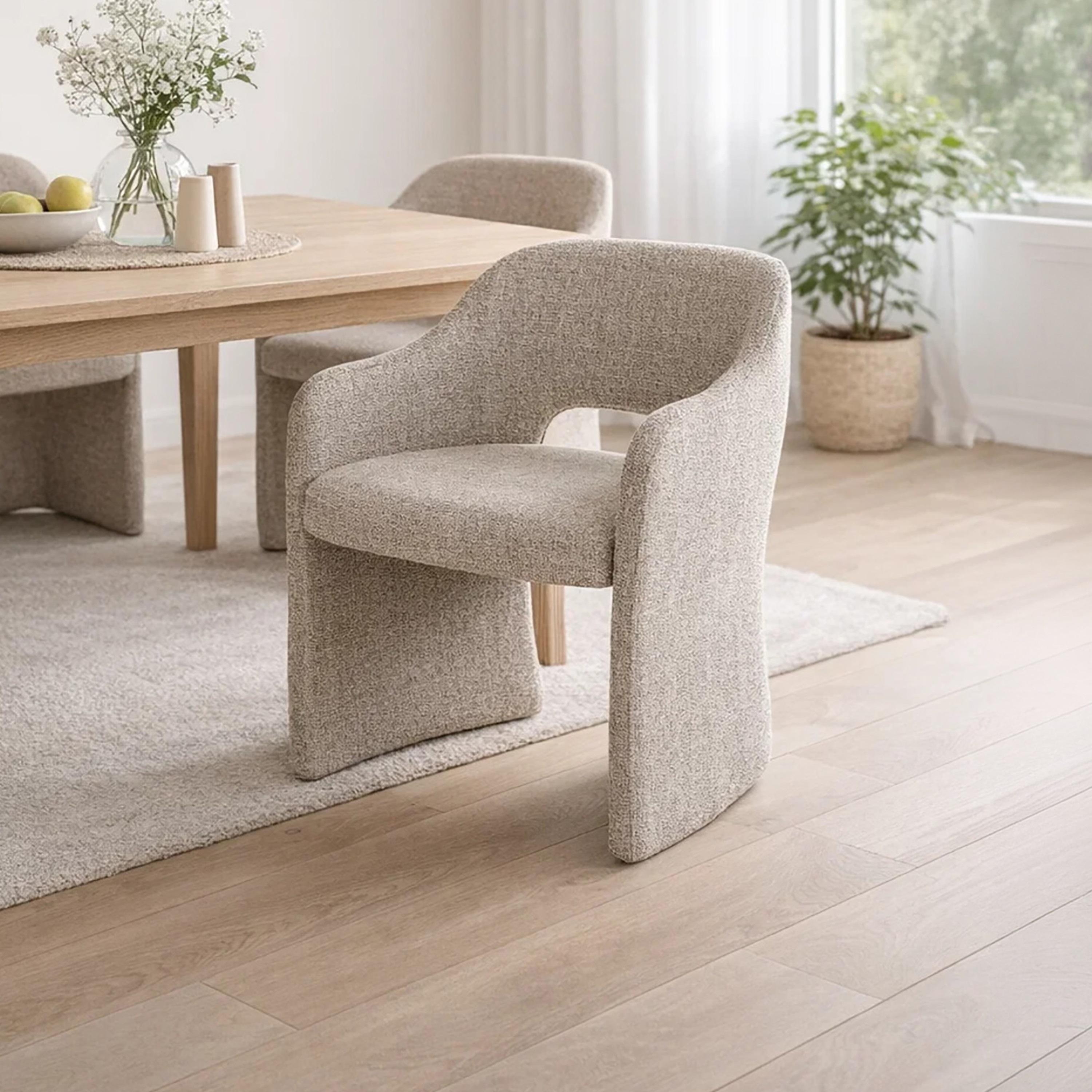 كرسي بذراع منحني بيج من ماريا هومز-furniture-sofaandseating-armchairs-image-1