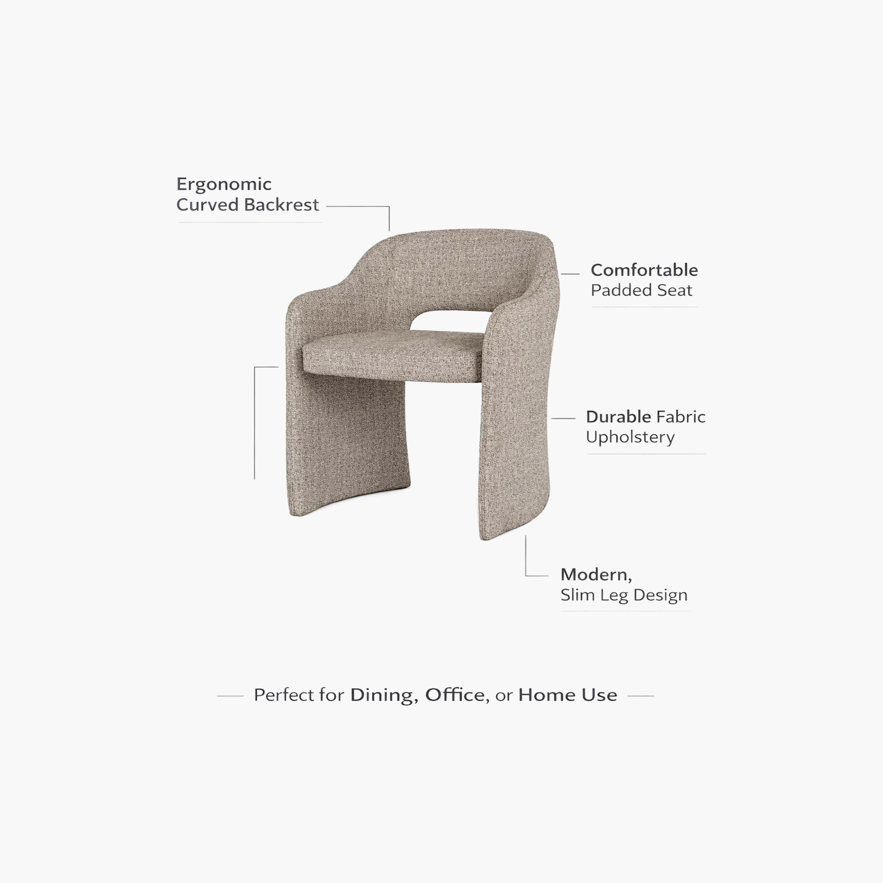 كرسي بذراع منحني بيج من ماريا هومز-furniture-sofaandseating-armchairs-image-4