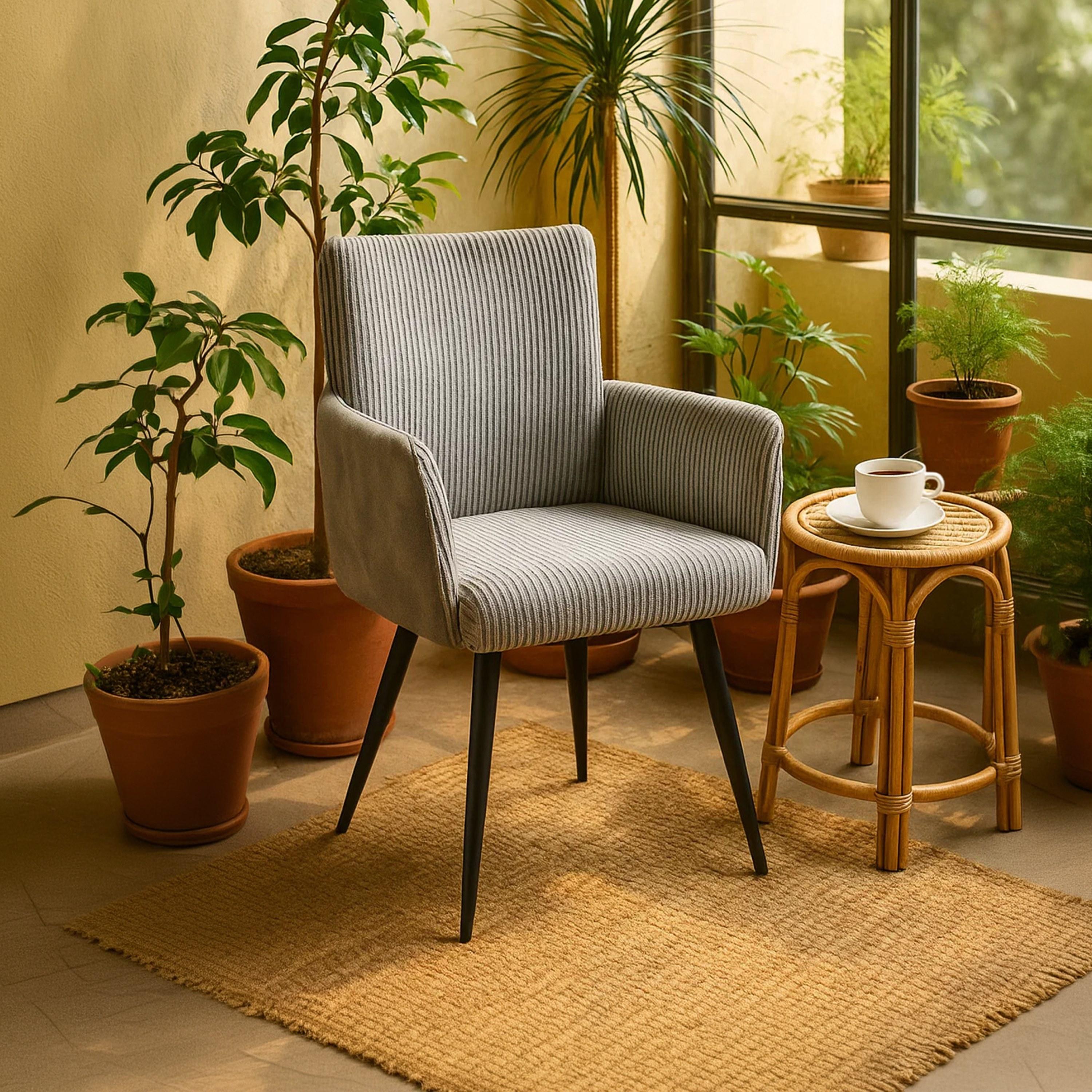كرسي بذراعين مبطن من ماريا هومز-furniture-sofaandseating-armchairs-image-3