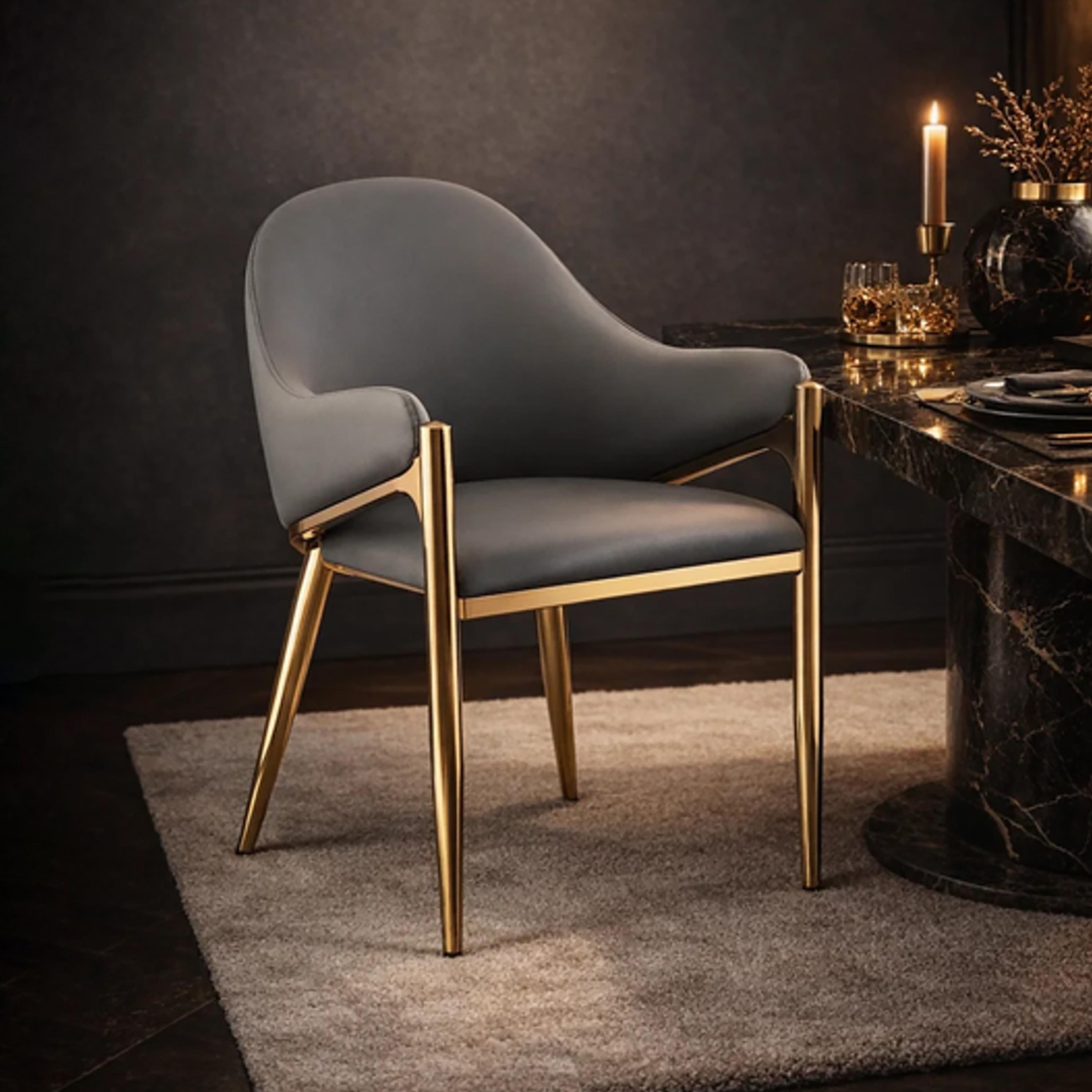 Maria Homes Curved Arm Chair-furniture-sofaandseating-armchairs-image-1