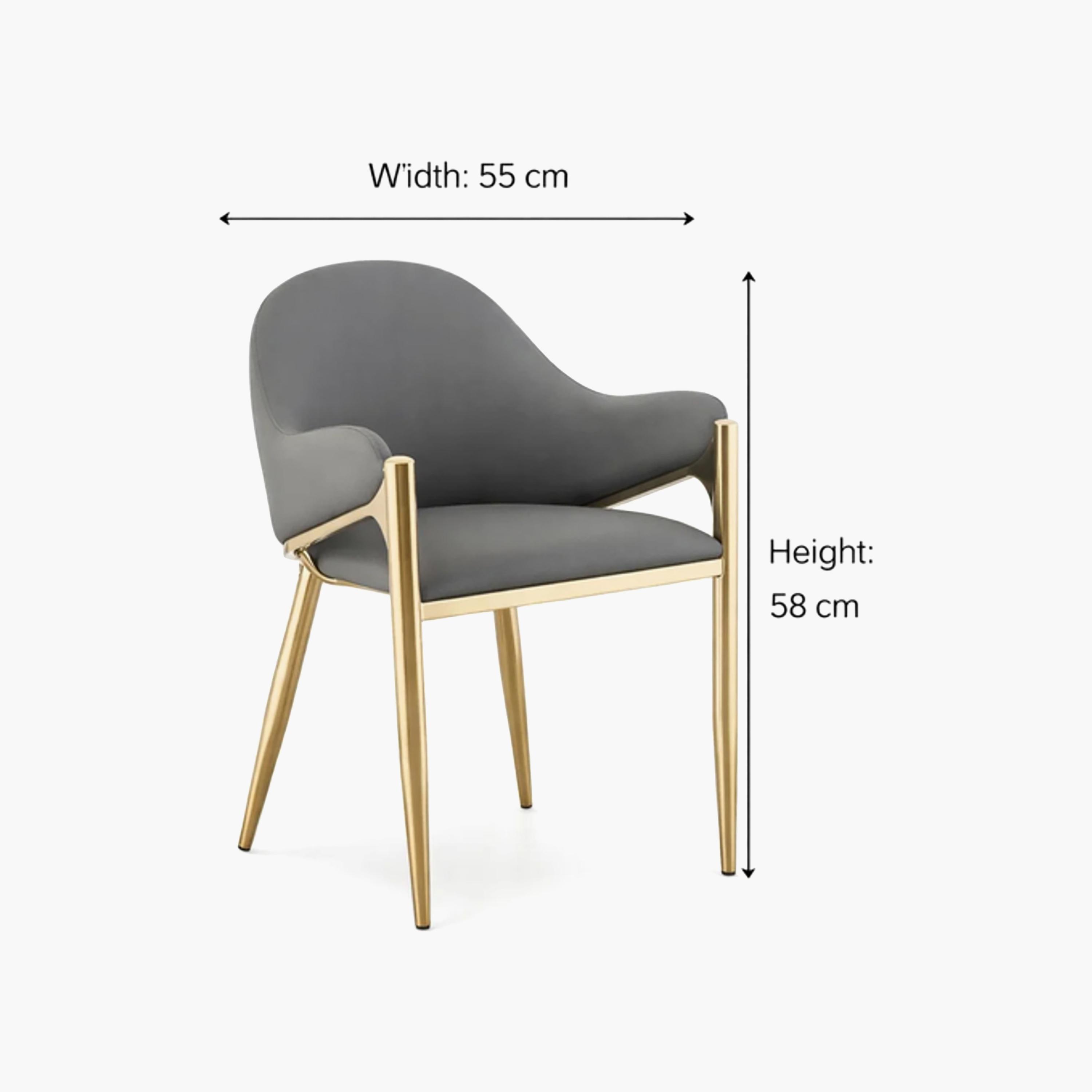 Maria Homes Curved Arm Chair-furniture-sofaandseating-armchairs-image-3