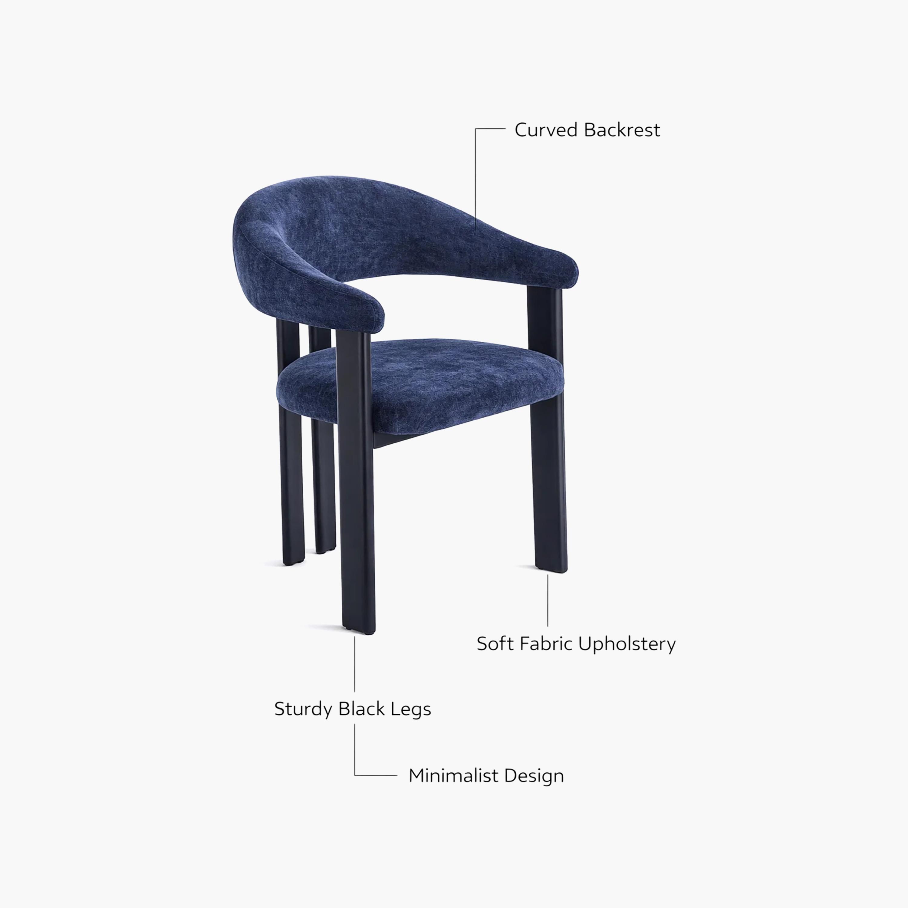 Maria Homes Curved Arm Chair-furniture-sofaandseating-armchairs-image-4