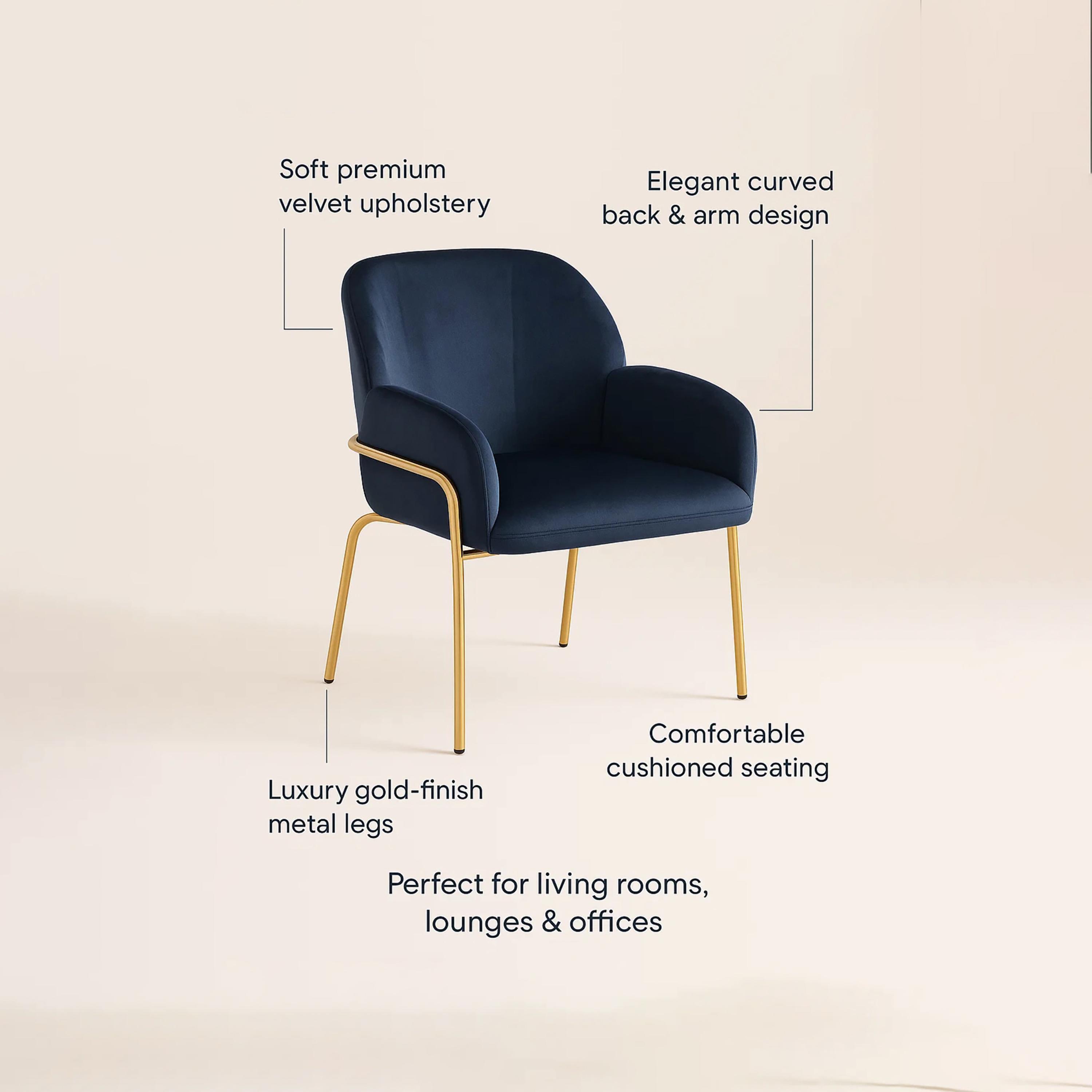 كرسي بذراعين مبطن من ماريا هومز-furniture-sofaandseating-armchairs-image-4