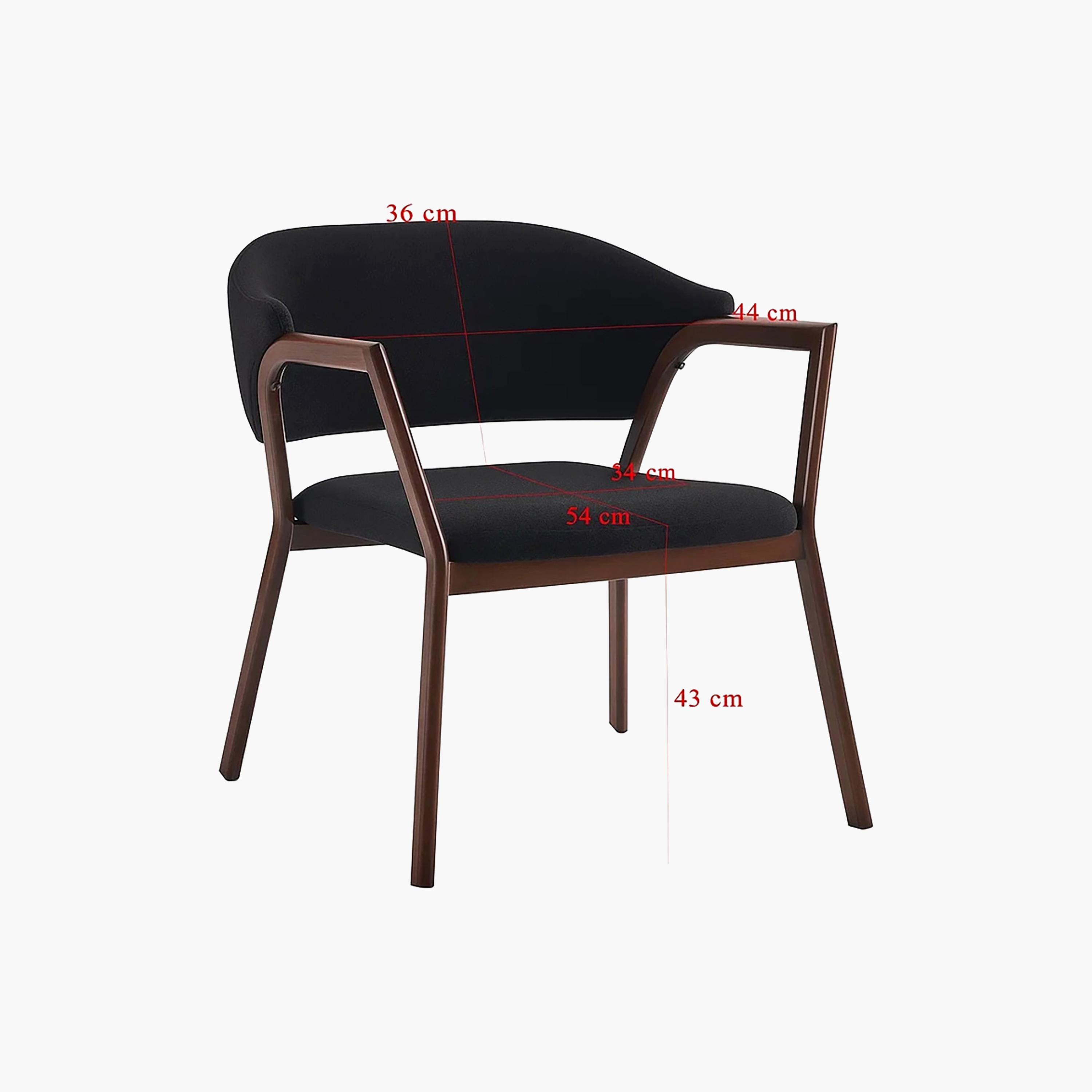 كرسي ذو ذراعين مستقيمة باللون الأسود من ماريا هومز-furniture-sofaandseating-armchairs-image-5