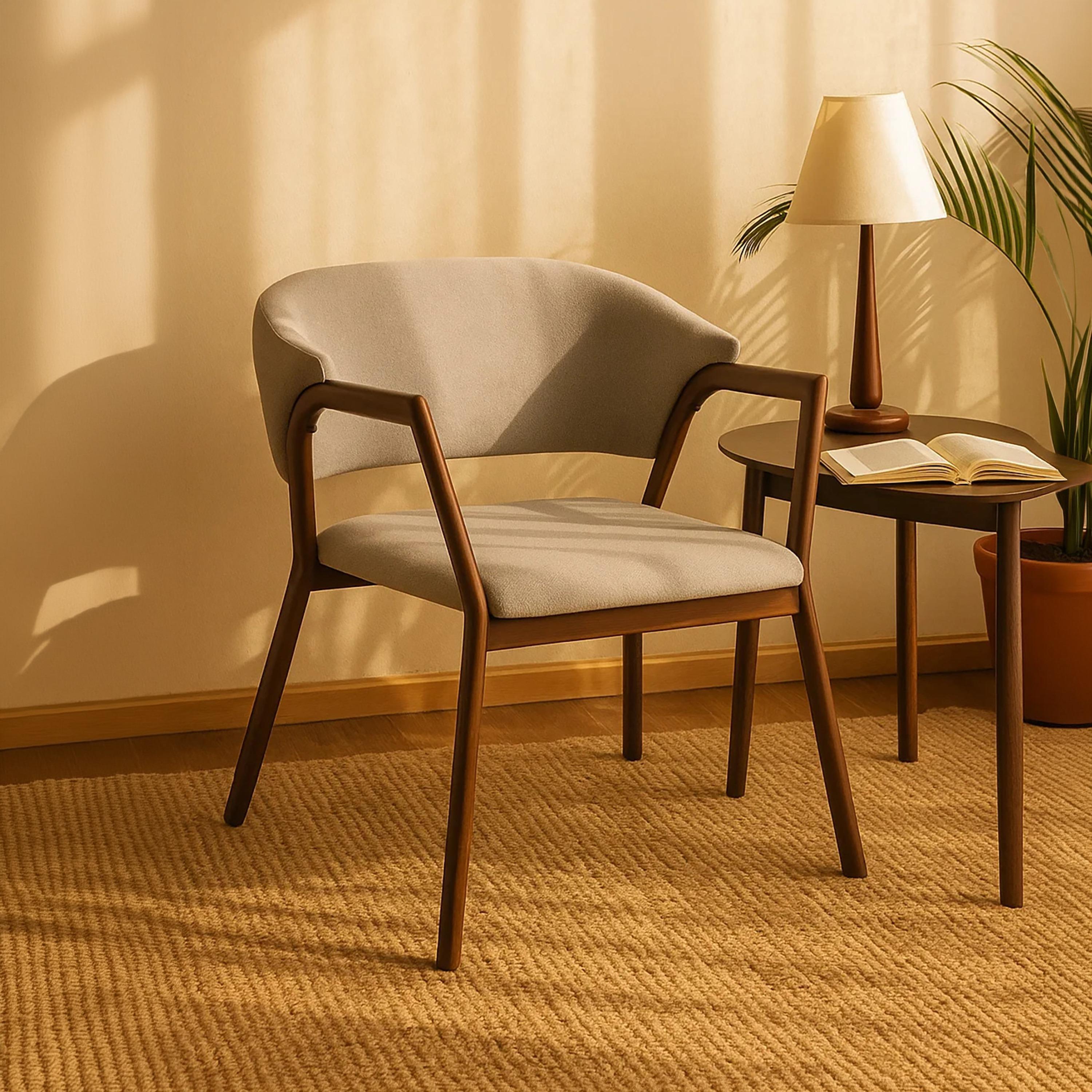 كرسي استرخاء بذراع مستقيم رمادي من ماريا هومز-furniture-sofaandseating-armchairs-image-1